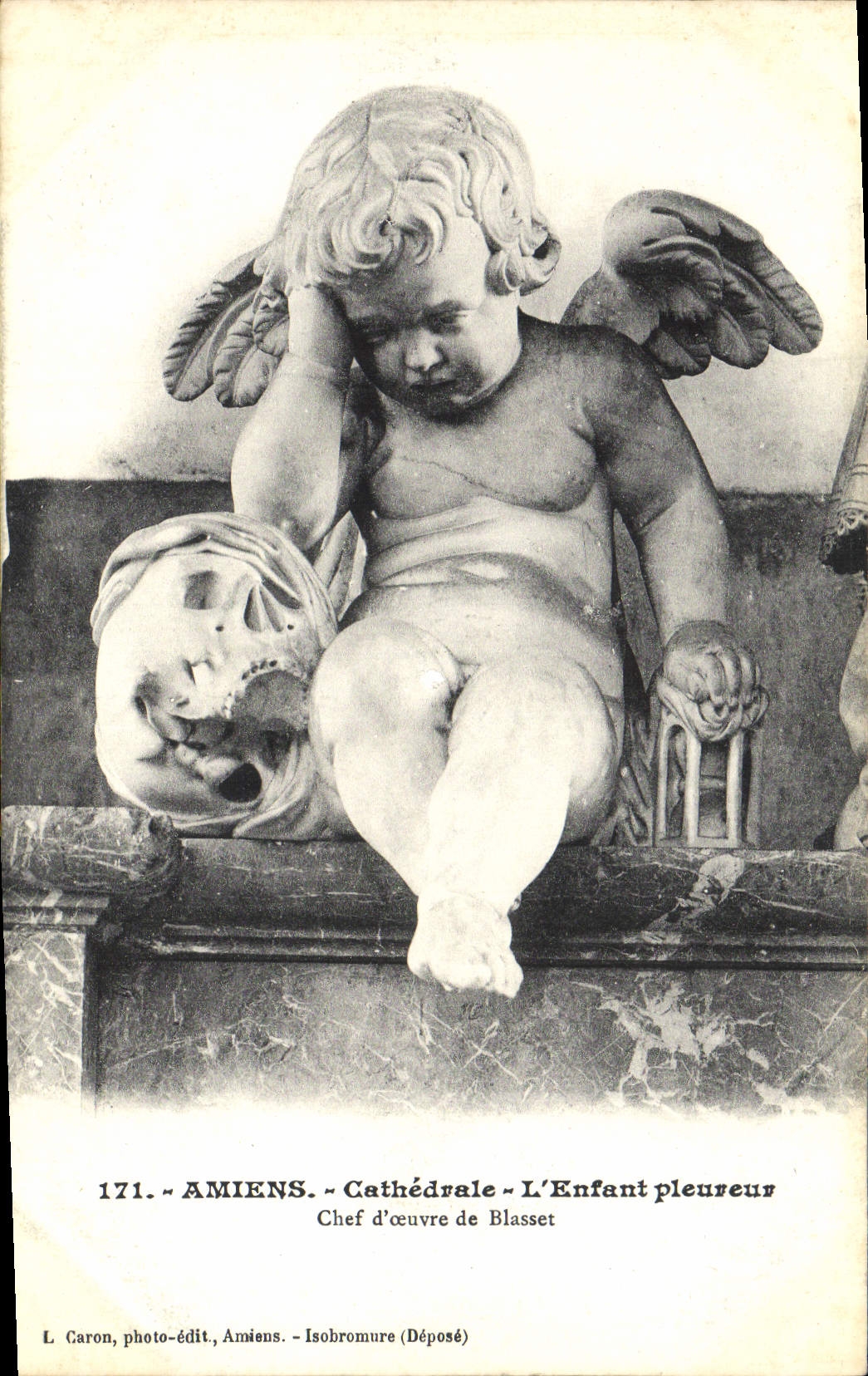 CPA Amiens Cathedrale L'Enfant Pleureur Blasset
