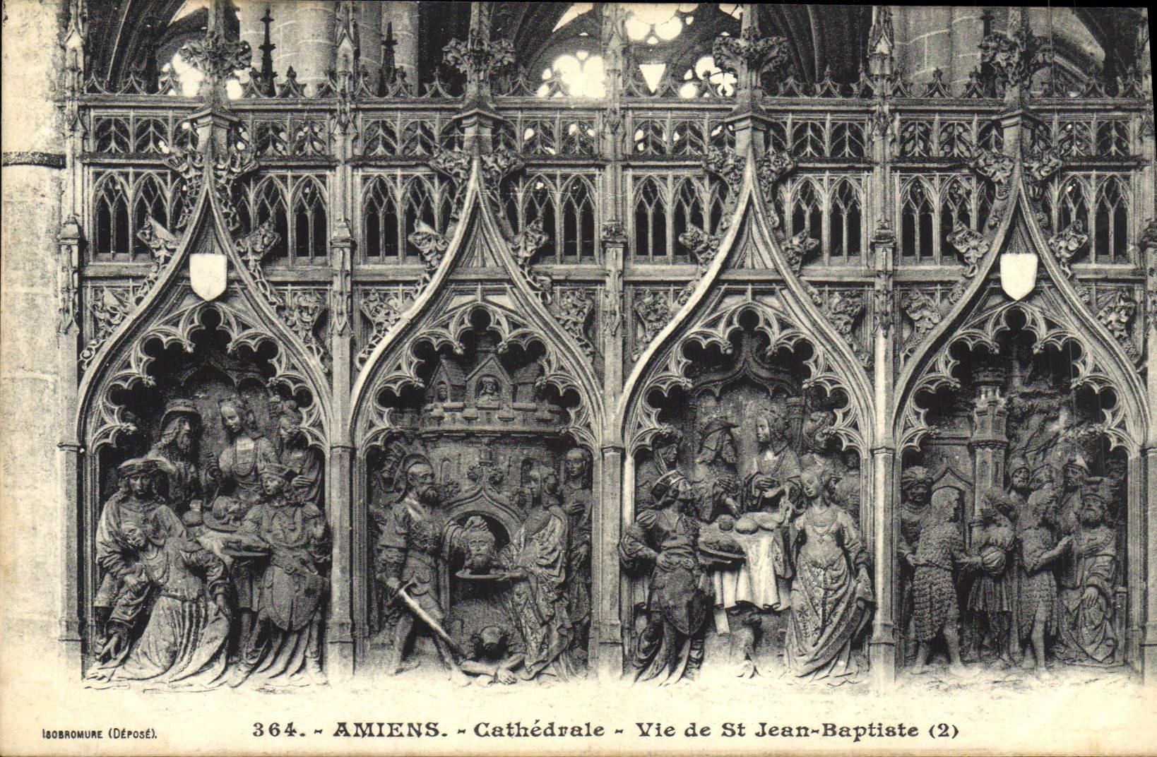 CPA Amiens Cathedrale Vie de St Jean Baptiste