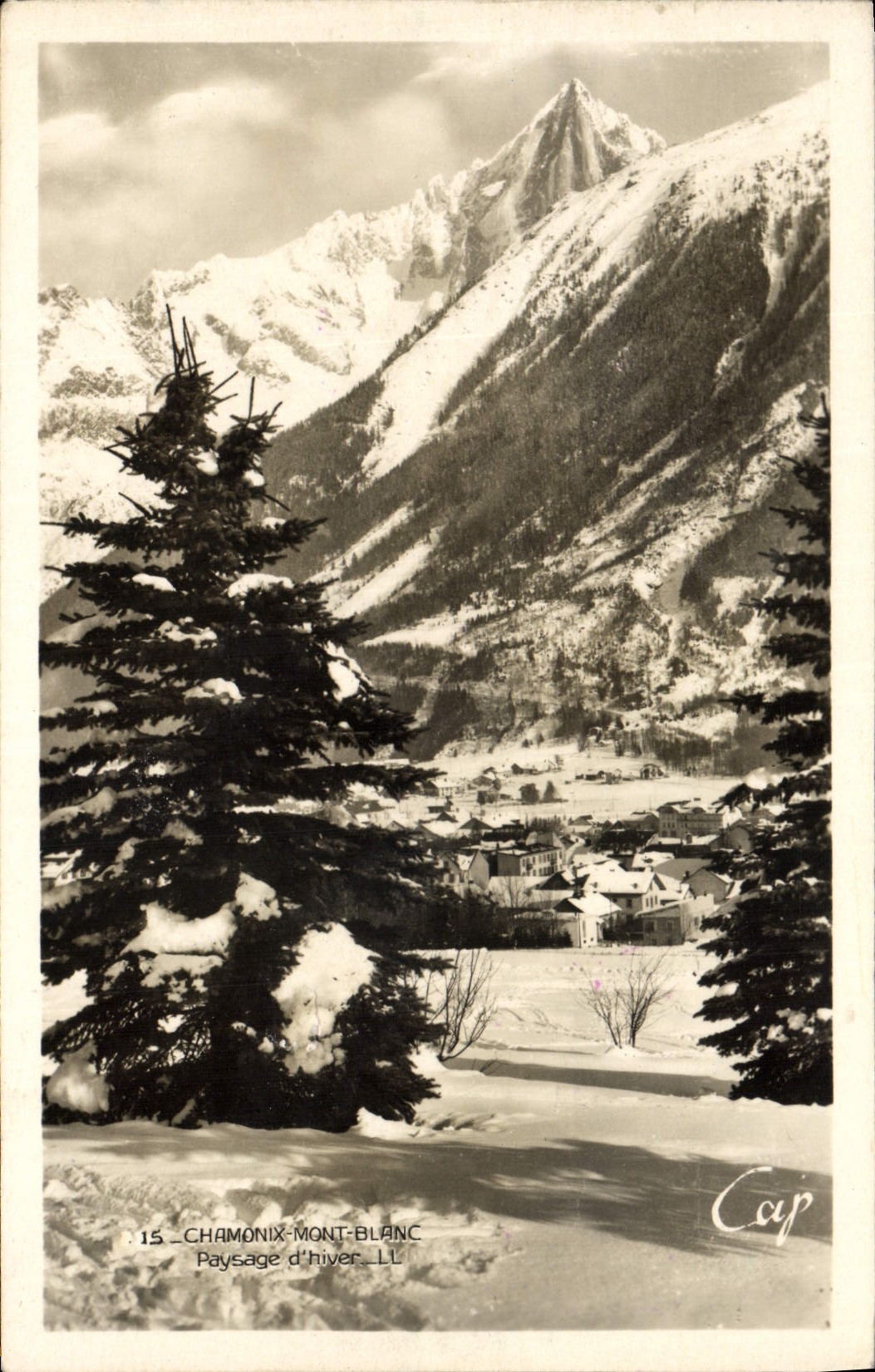 CPA Chamonix Mont Blanc Paysage d'Hiver