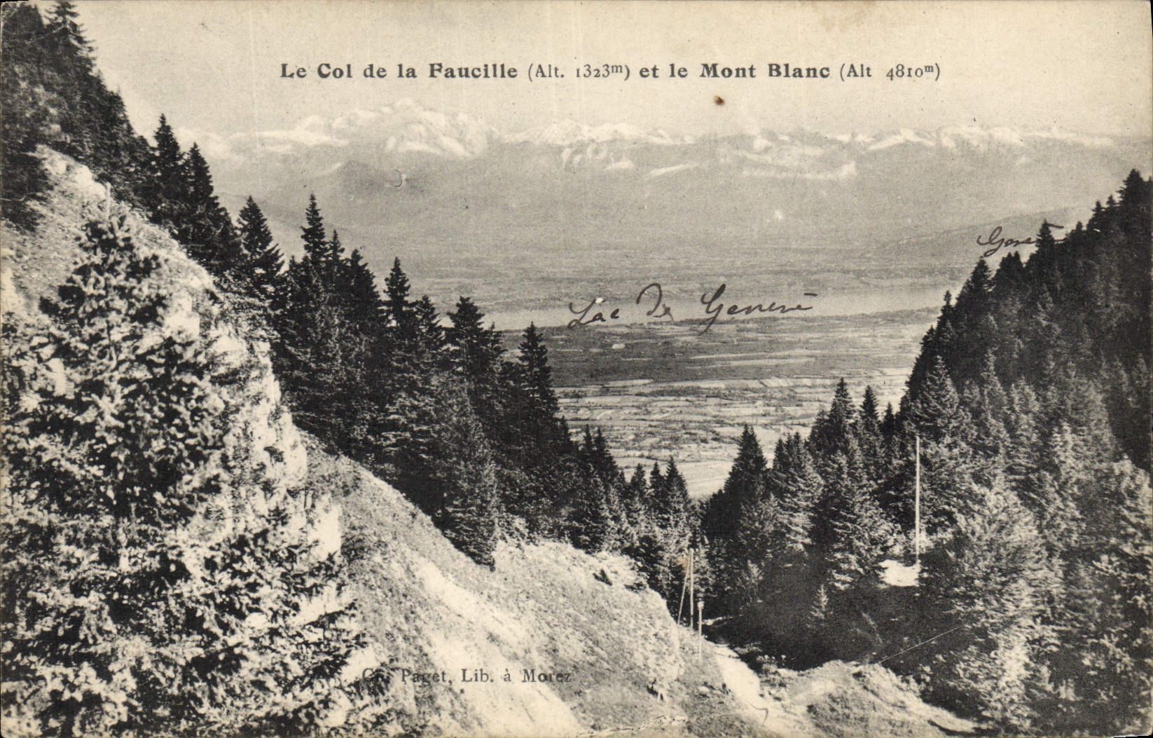 CPA Le Coi de la Faucille et le Mont Blanc