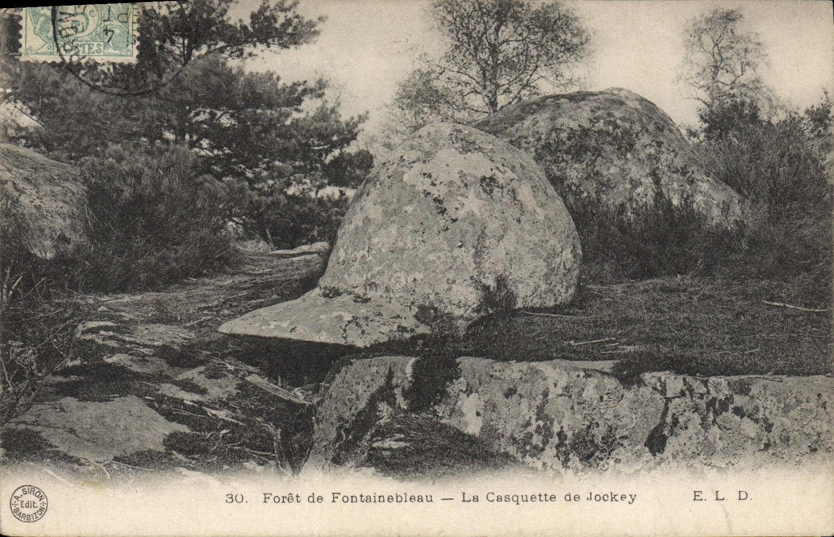 VINTAGE POSTCARD Drill De Fontainebleau the Cap Of Jockey Hippisme Horse