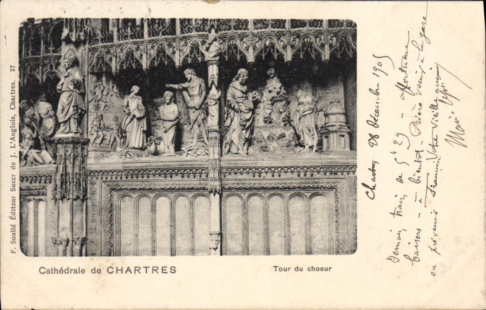 CPA Cathedrale De Chartres Tour du choeur