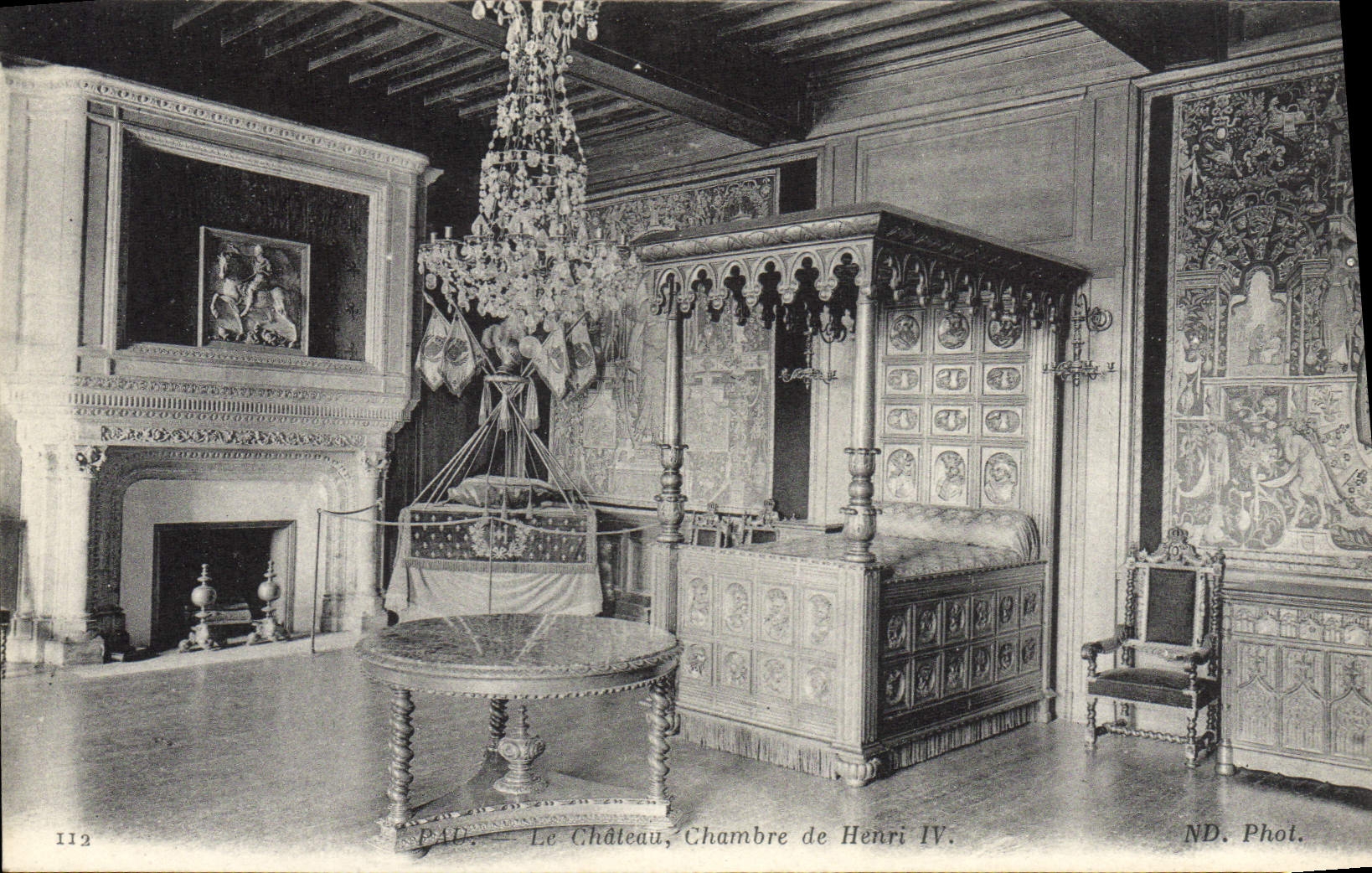 CPA Pau Le Chateau Chambre De Henri IV