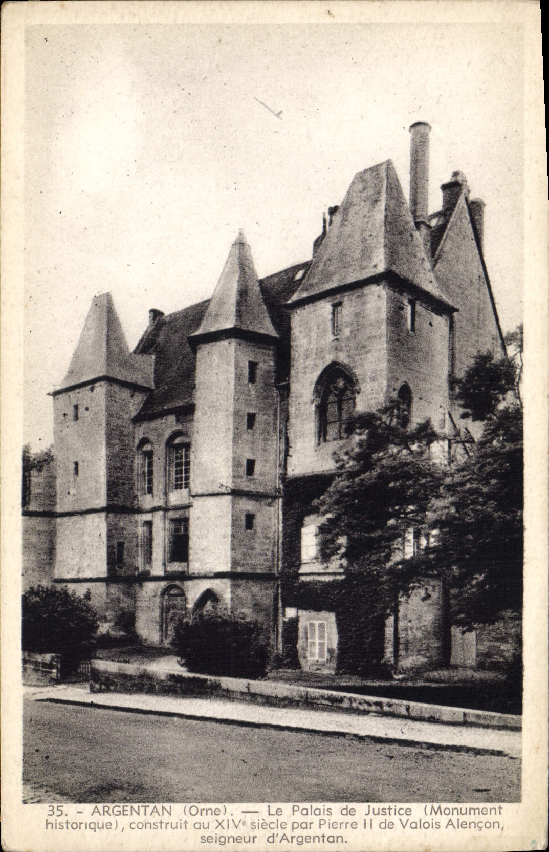 CPA Argentan Le Palais De Justice