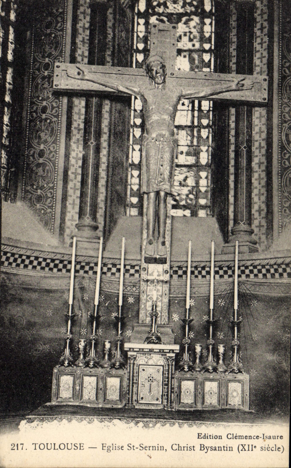 CPA Toulouse Eglise St Sernin Christ Bysantin