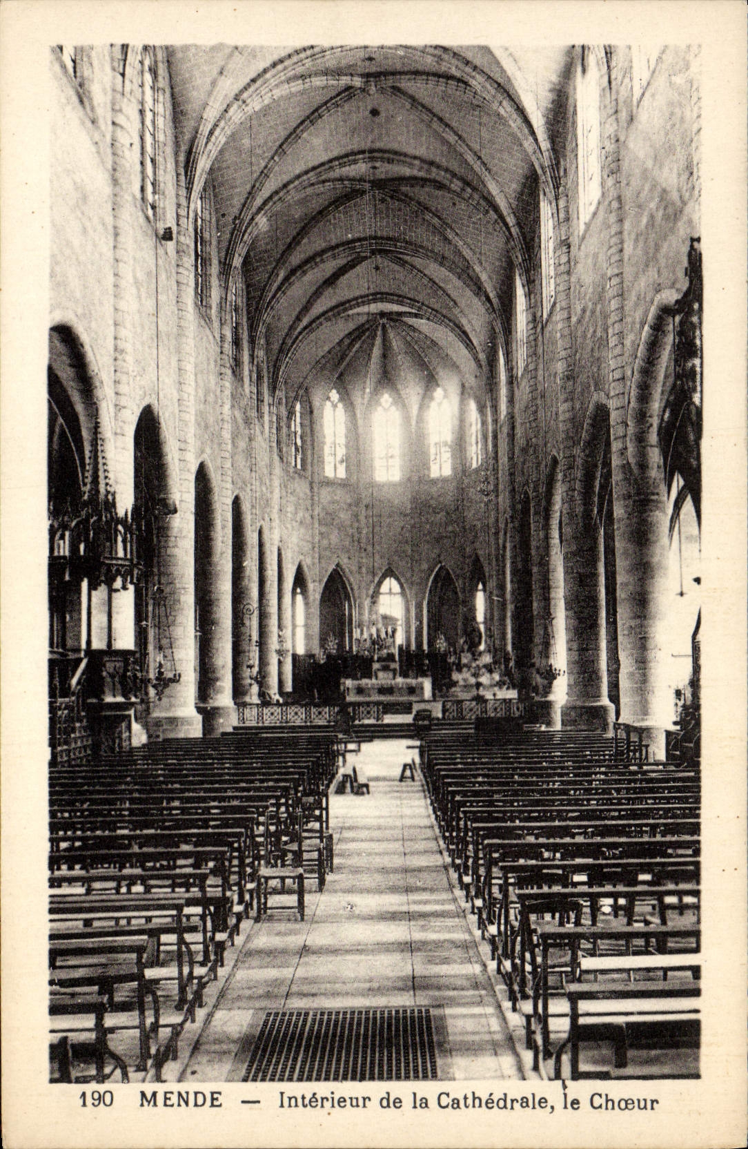 CPA Mende Interieur De La Cathedrale Le Choeur