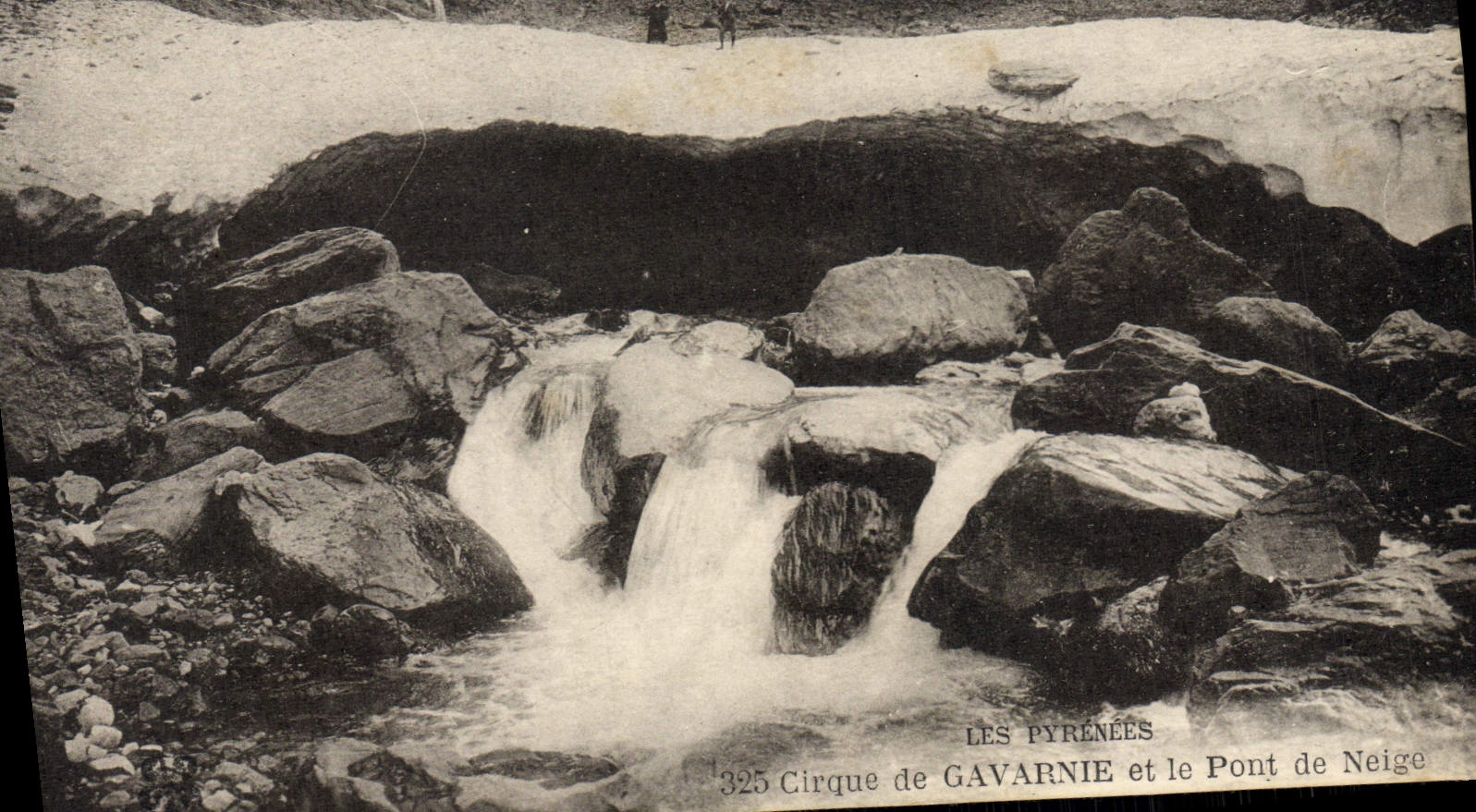 VINTAGE POSTCARD Pyrenes Circus De Gavarnie And the Bridge Of Snow