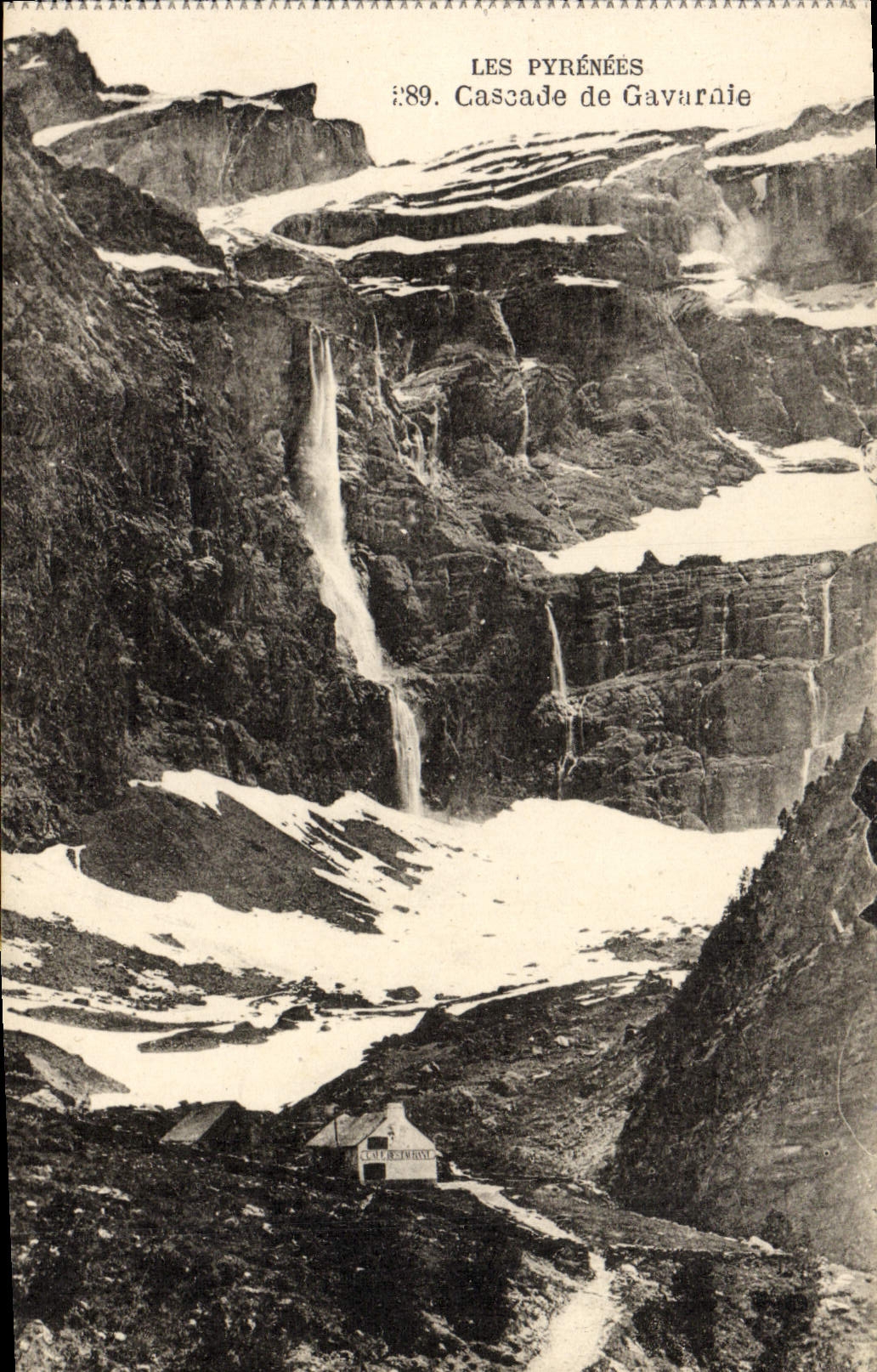 VINTAGE POSTCARD the Pyrenees Cascades De Gavarnie