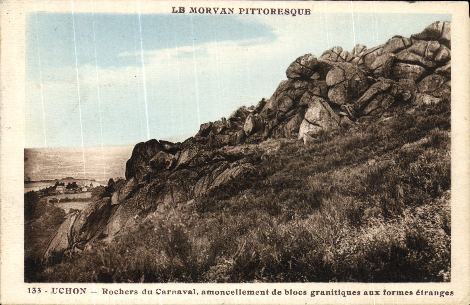 VINTAGE POSTCARD Luchon Rocks Of the Carnival granitic Blocks to the strange forms