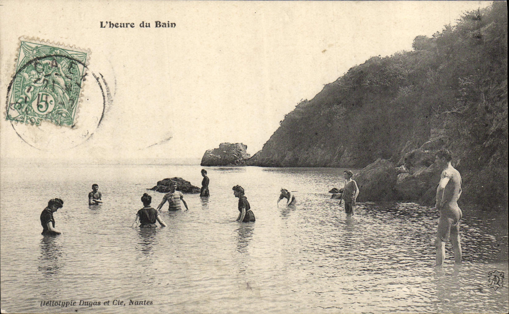 CPA L'haure Du Bain folklore