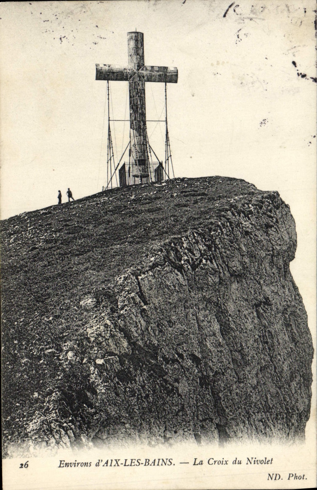 VINTAGE POSTCARD Surroundings of Aix Les Bains the Cross Of Nivolet