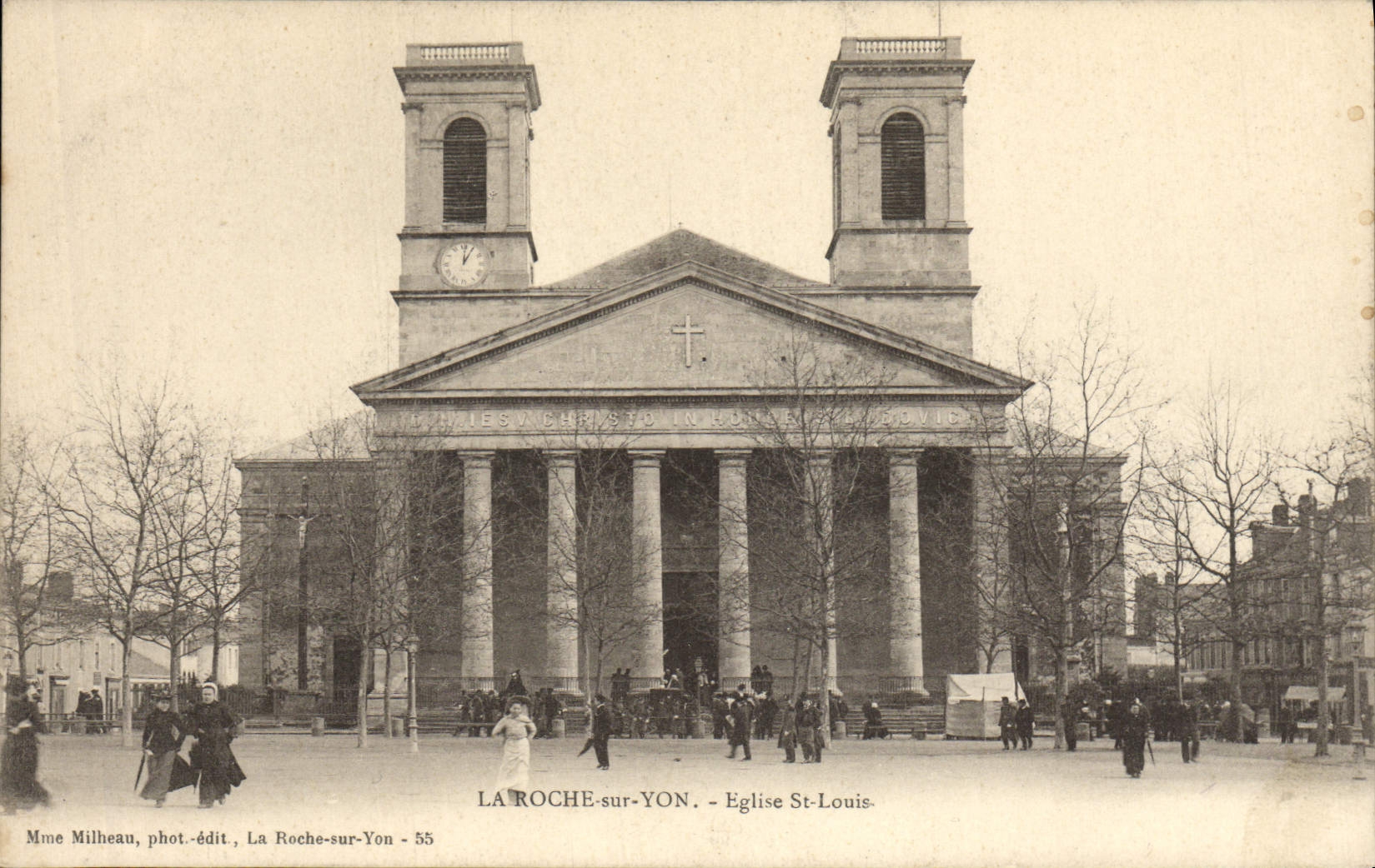 VINTAGE POSTCARD the Rock On Yon Church St Louis