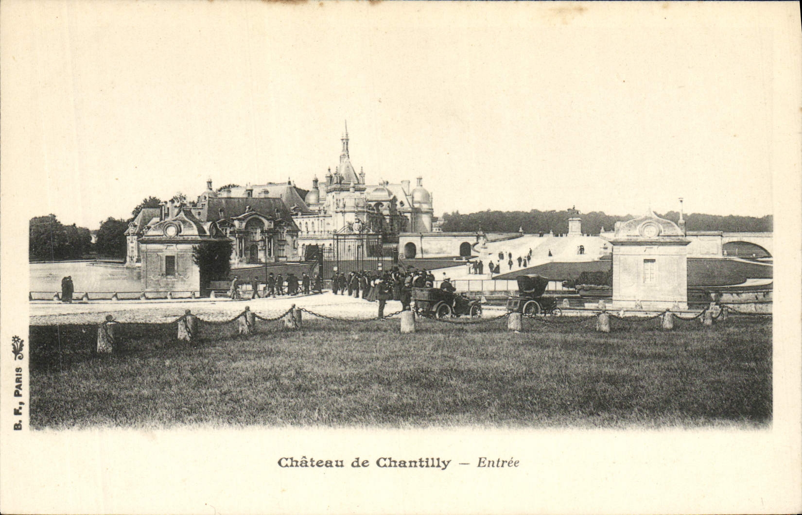 Castillo de la POSTAL de la VENDIMIA de Chantilly entrado