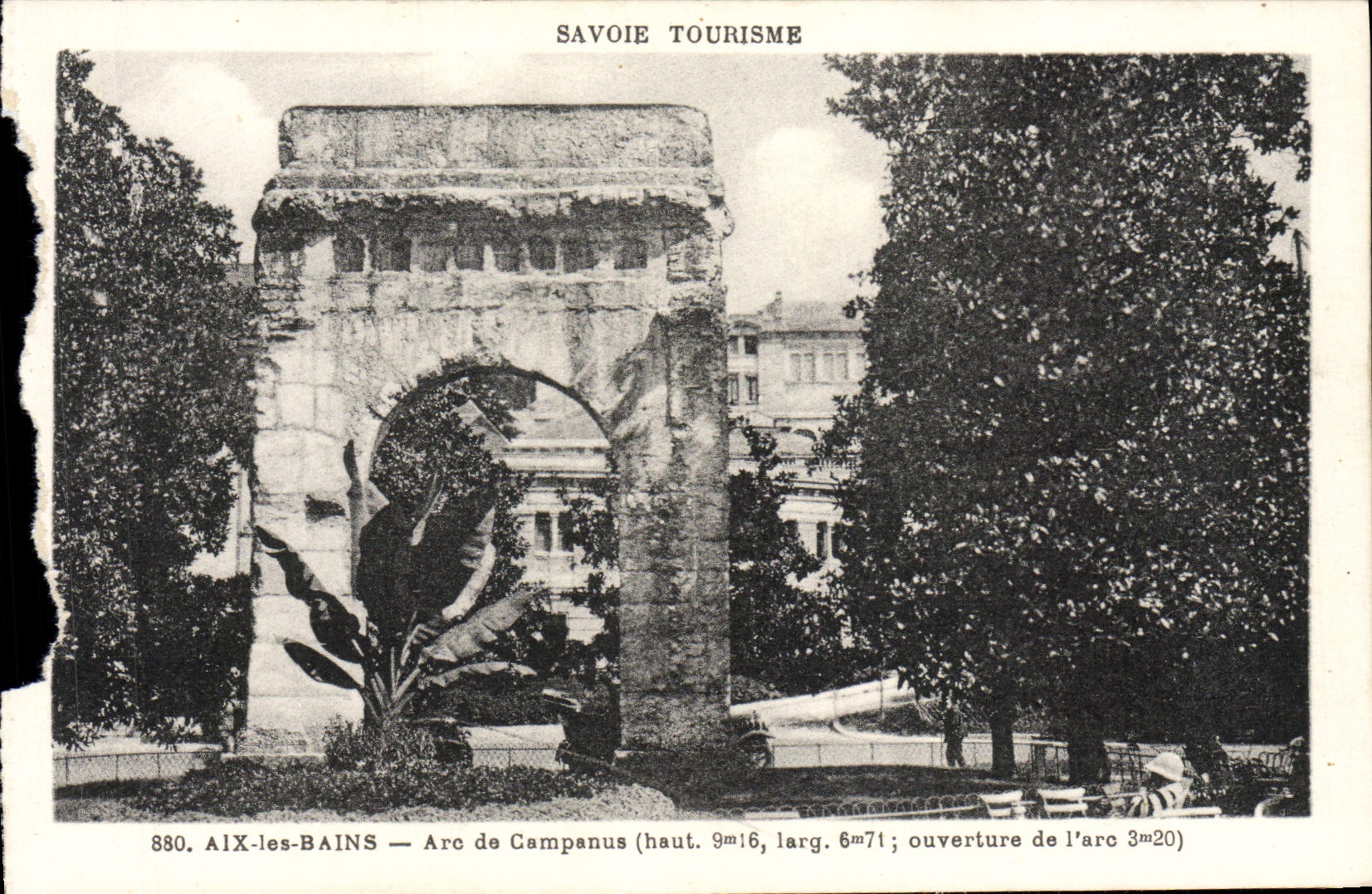 VINTAGE POSTCARD Aix Les Bains Arc De Campanus