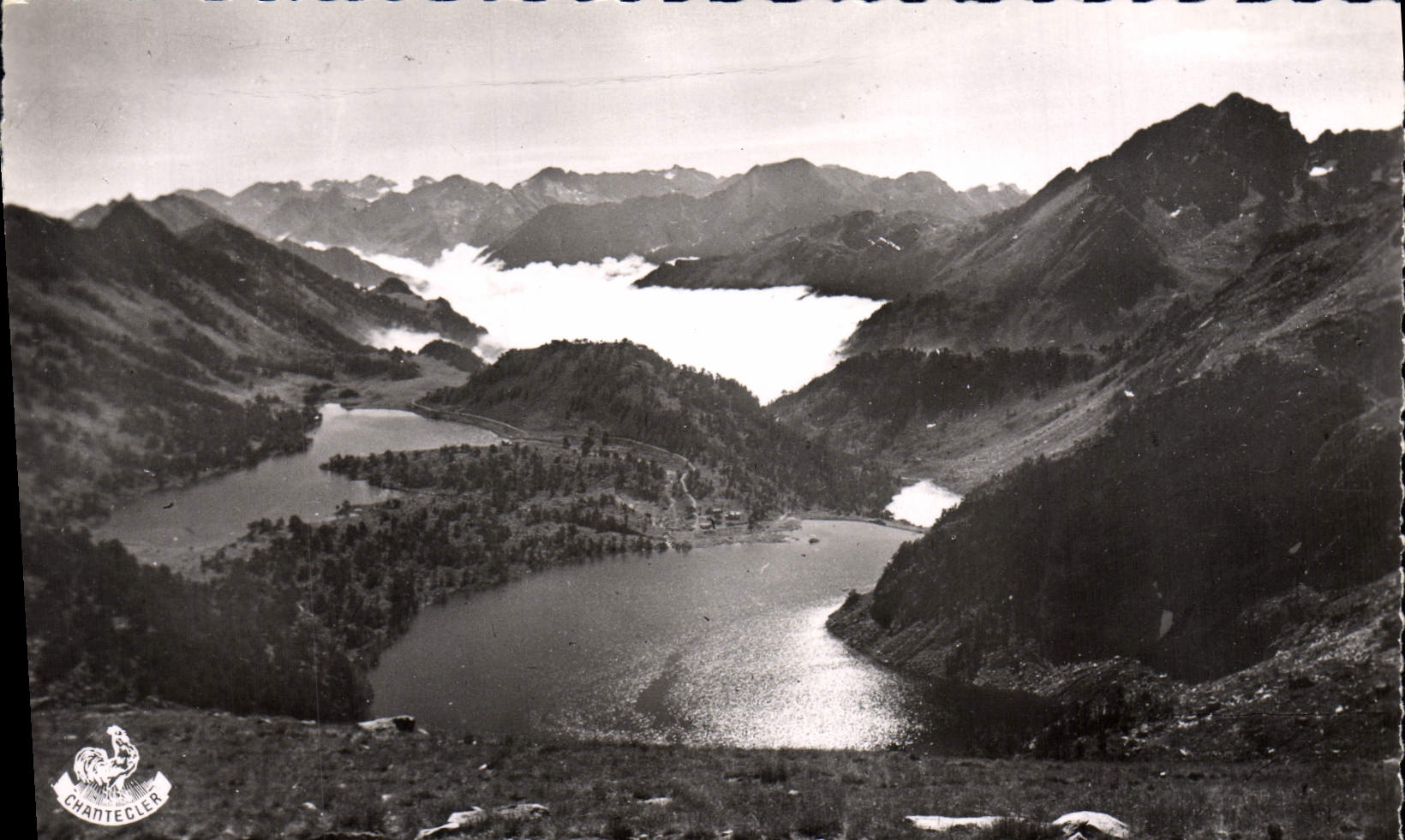 MODERN CARD the Pyrenees Lake D' Oredon Seen from of the collar of Aubert