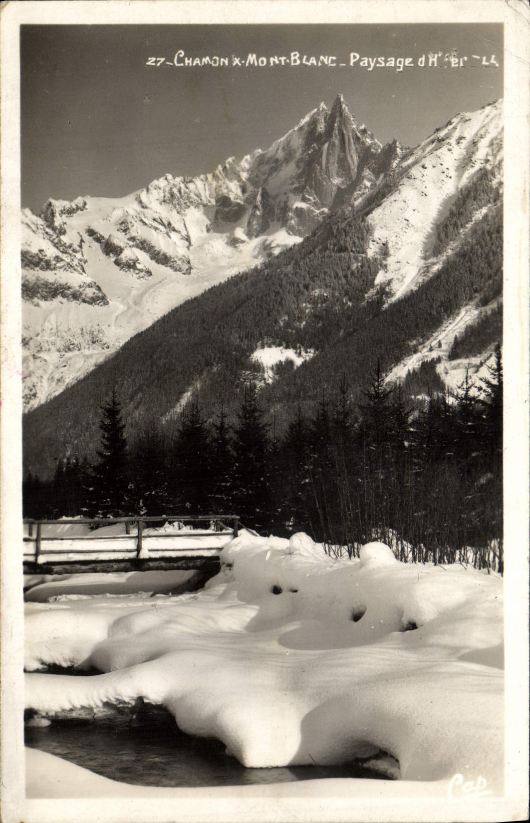 CPM Chamonix Mont Blanc Paysage d'hiver