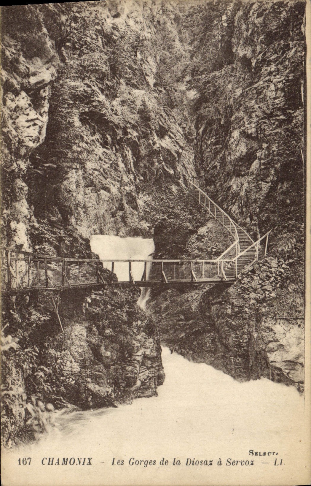 CPA Chamonix Les Gorges De La Diosaz A Servoz