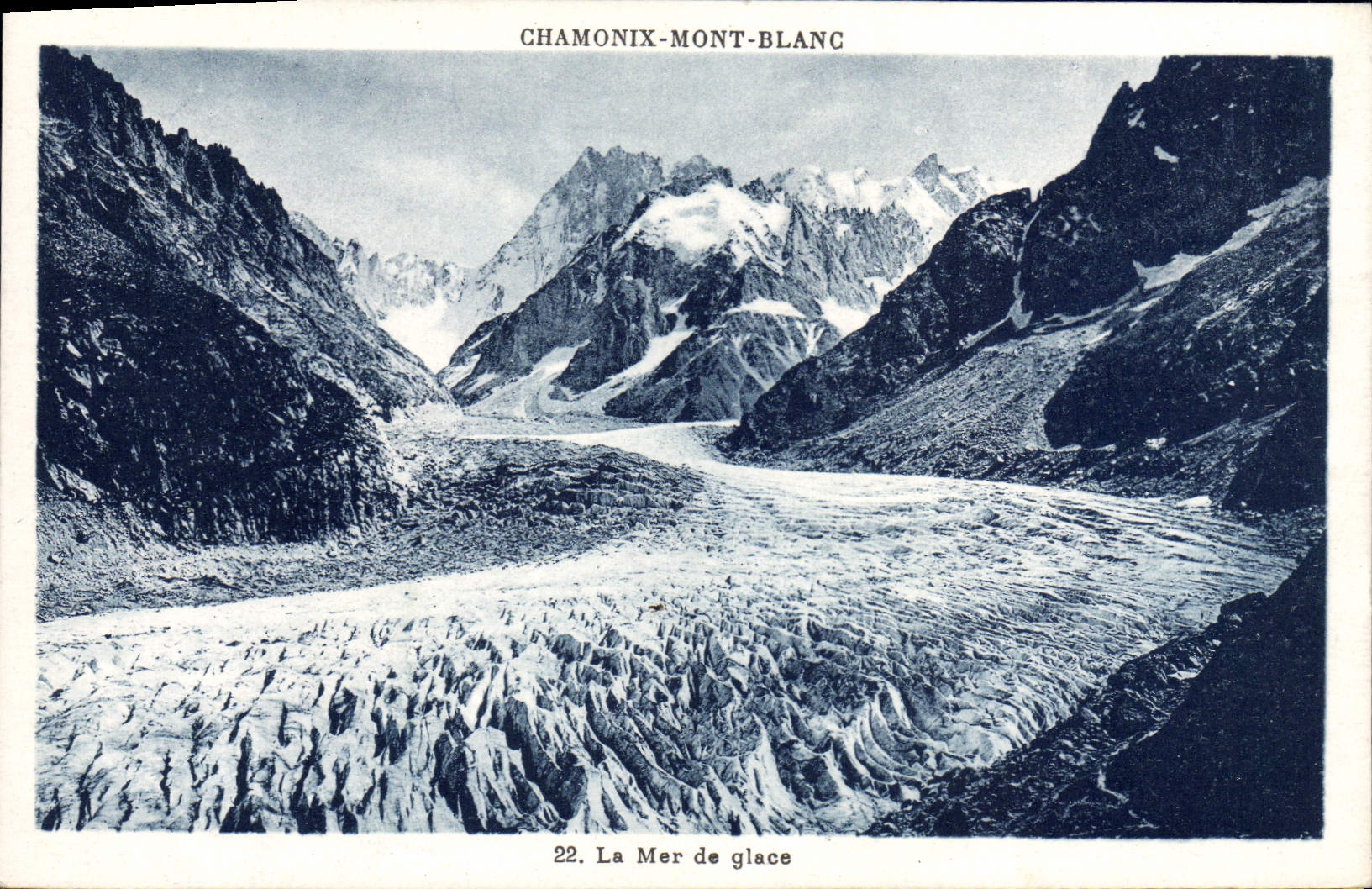 CPA Chamonix Mont Blanc La mer de glace