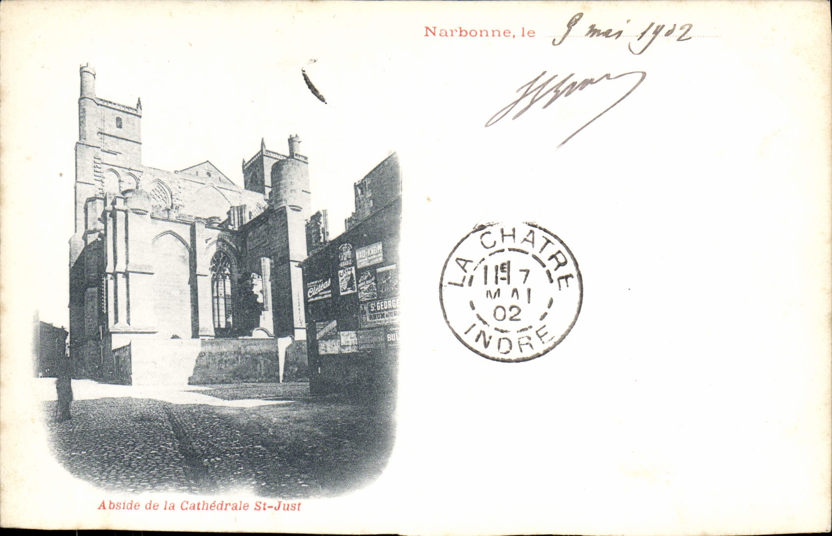CPA Narbonne Abside de la cathedrale St Just