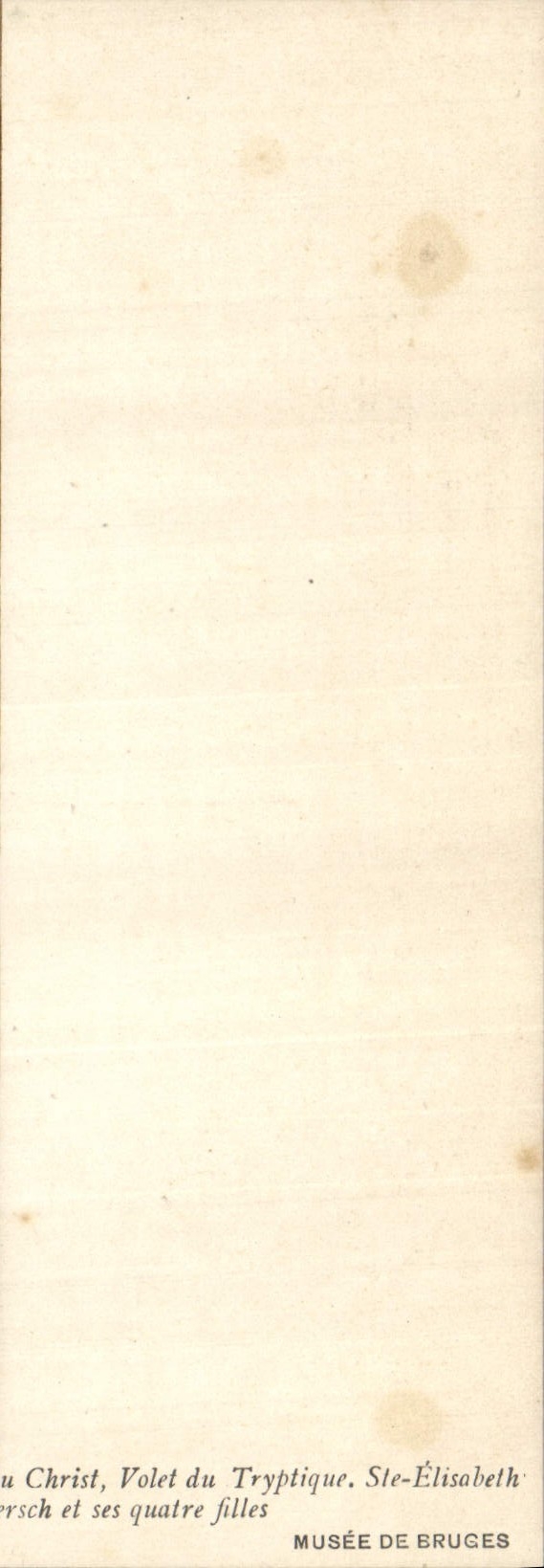 VINTAGE POSTCARD Museum of Bruges David Bapteme of Christ Shutter of the tryptic co. Elisabeth