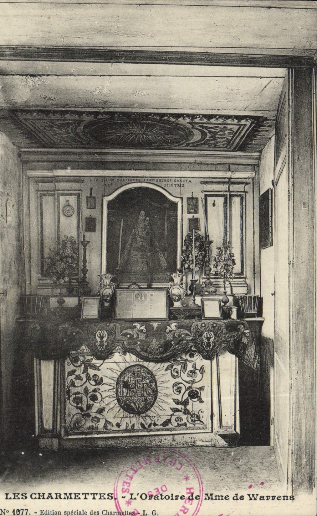 CPA Les Charmettes L'Oratoire de Mme de Warrens