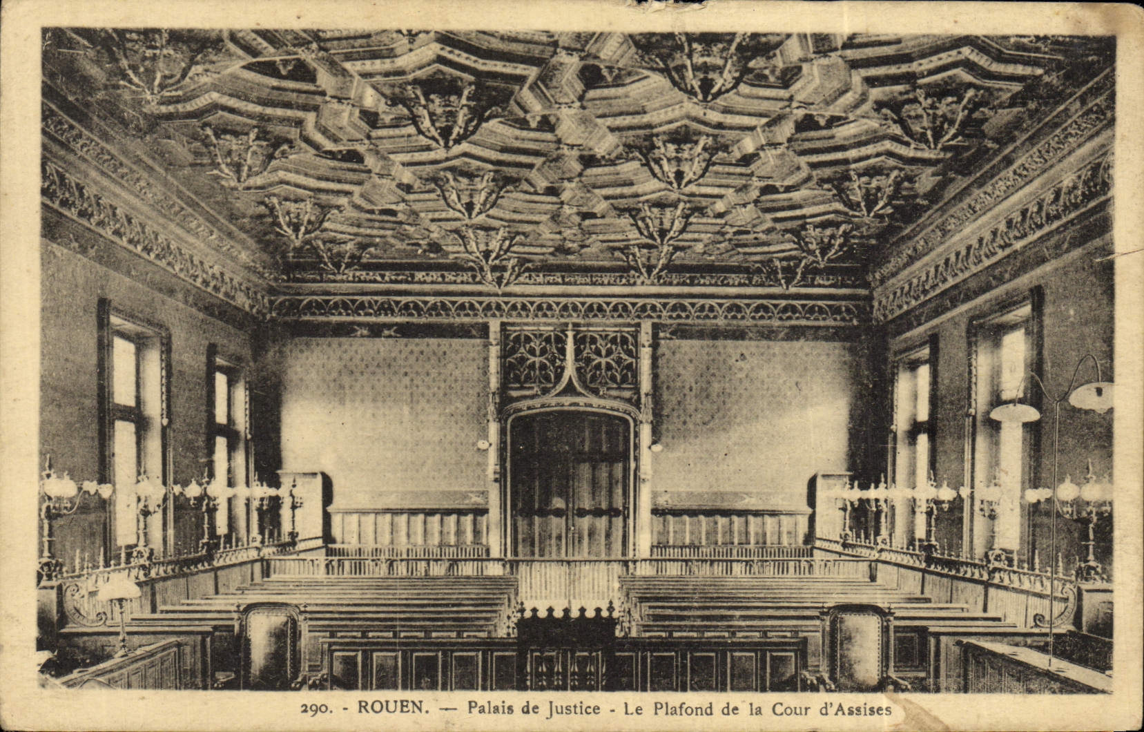 CPA Rouen Palais de Justice Le Plafond le la Cour d'assises