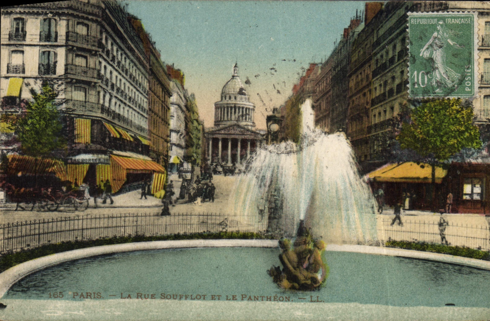 CPA Paris Le Rue Soufflot Et Le Pantheon