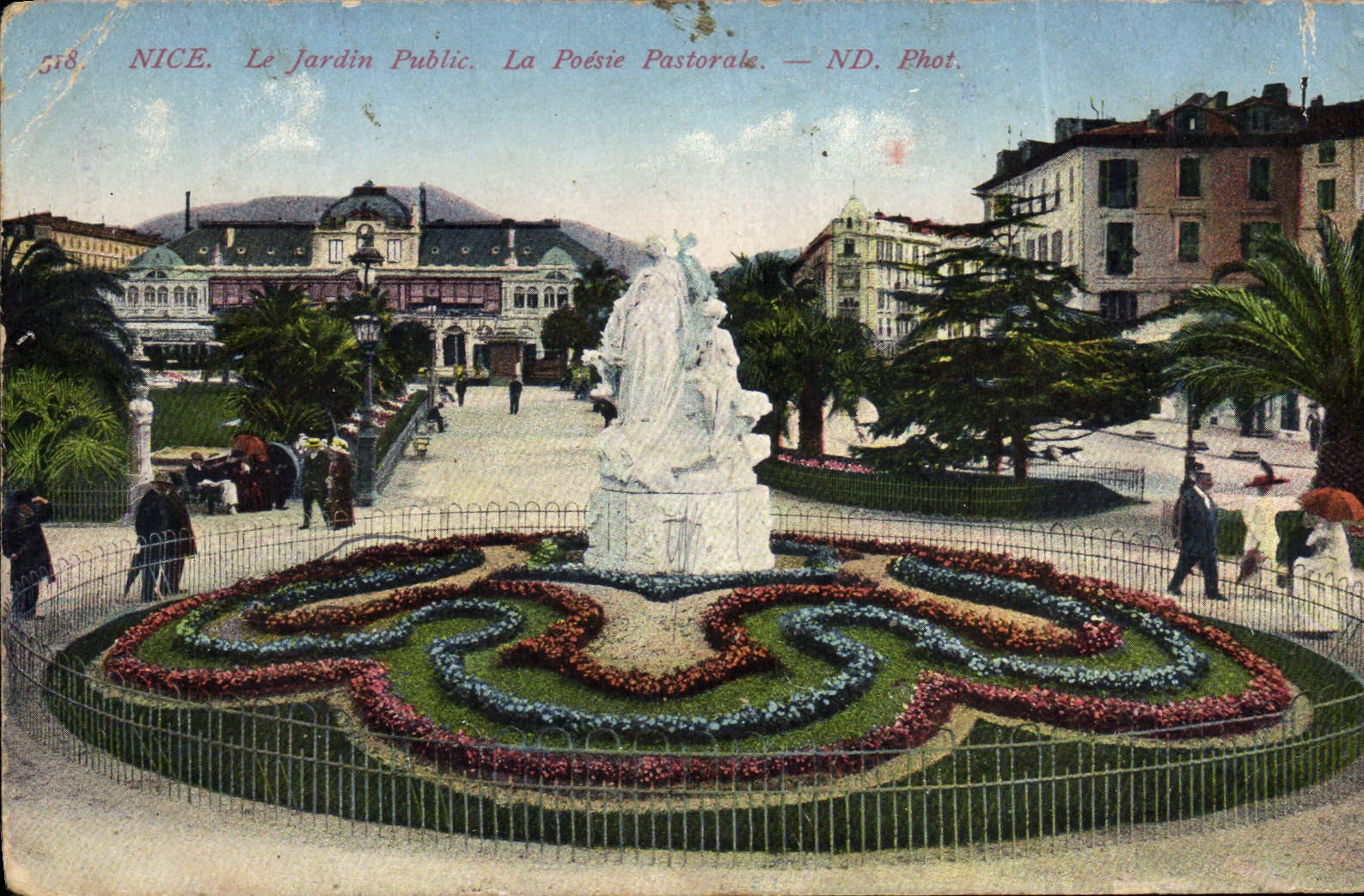 CPA Nice Le Jardin Public La Poesie Pastorale