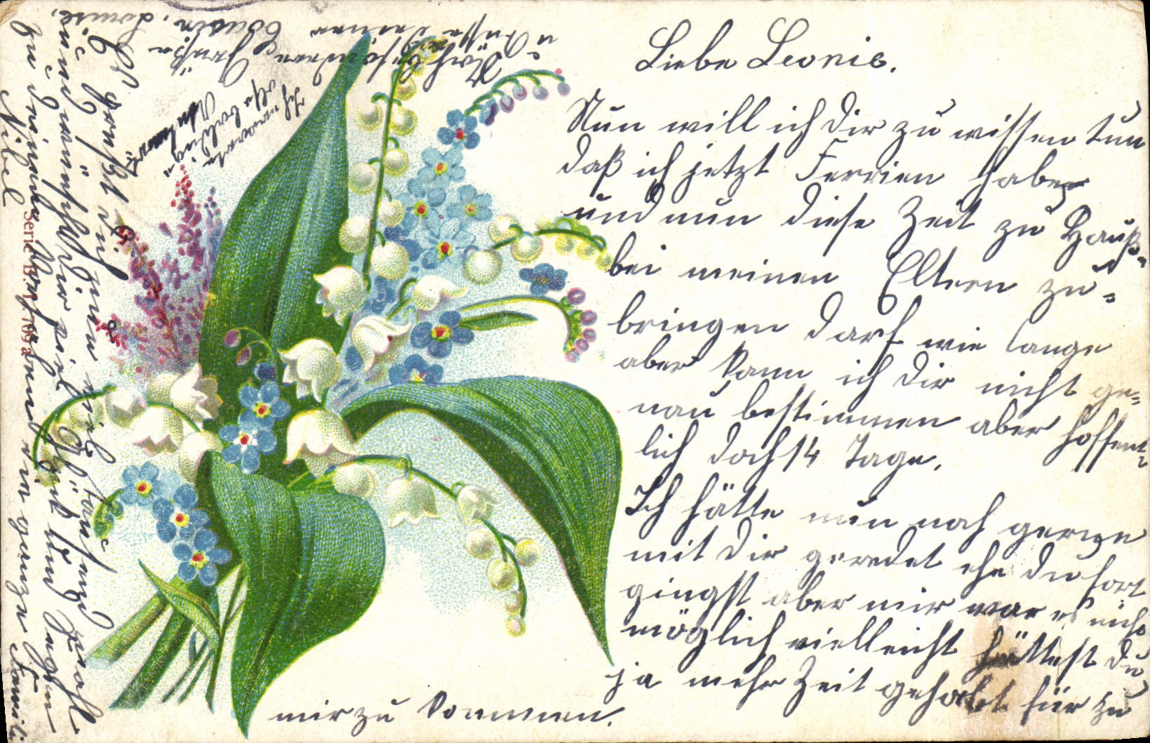 CPA Fantaisie Fleurs Muguet