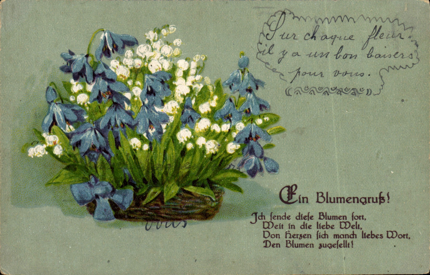 CPA Fantaisie Fleurs Muguet