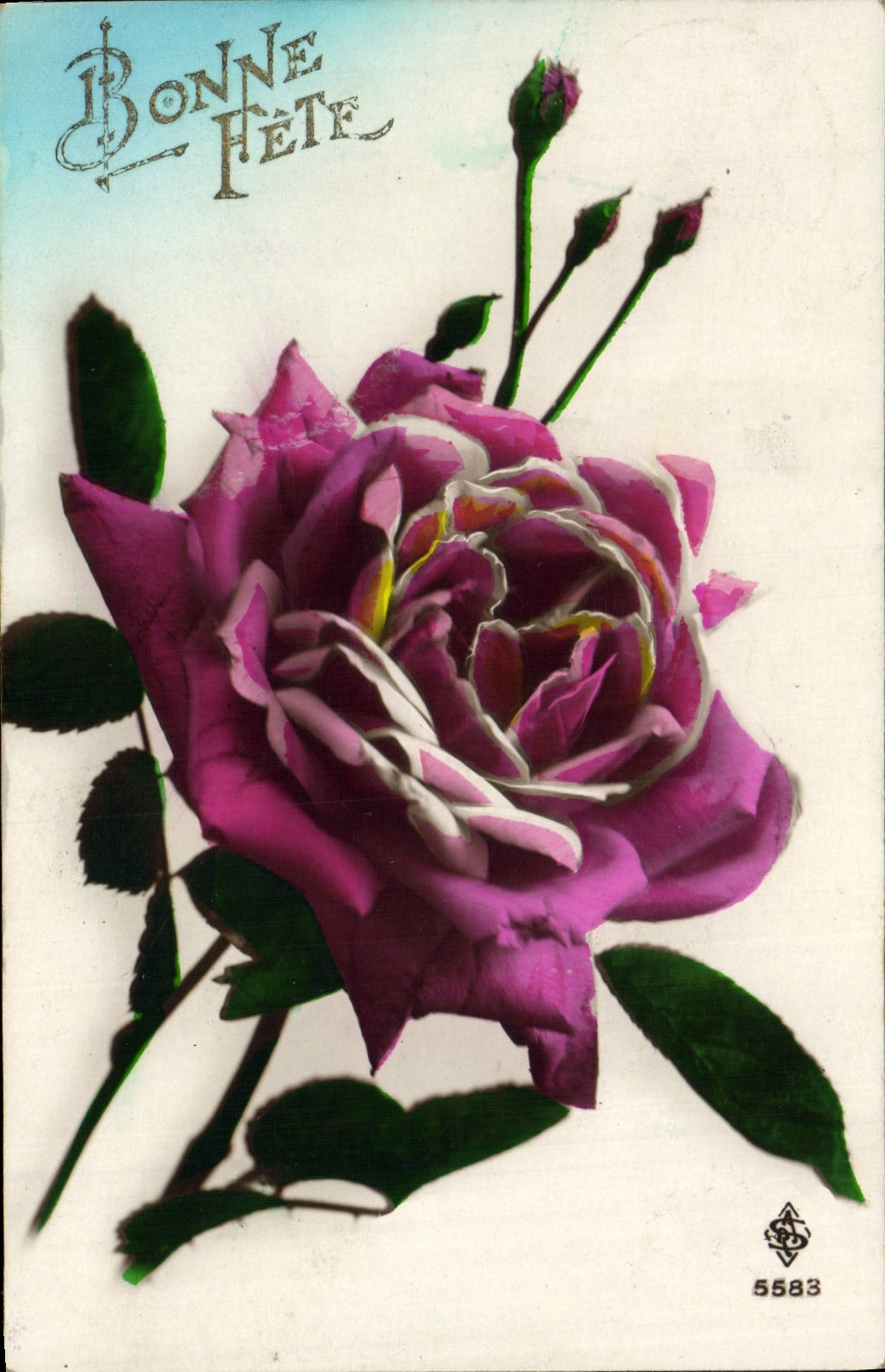 VINTAGE POSTCARD Good Fantaisie Celebrates Rose Flowers