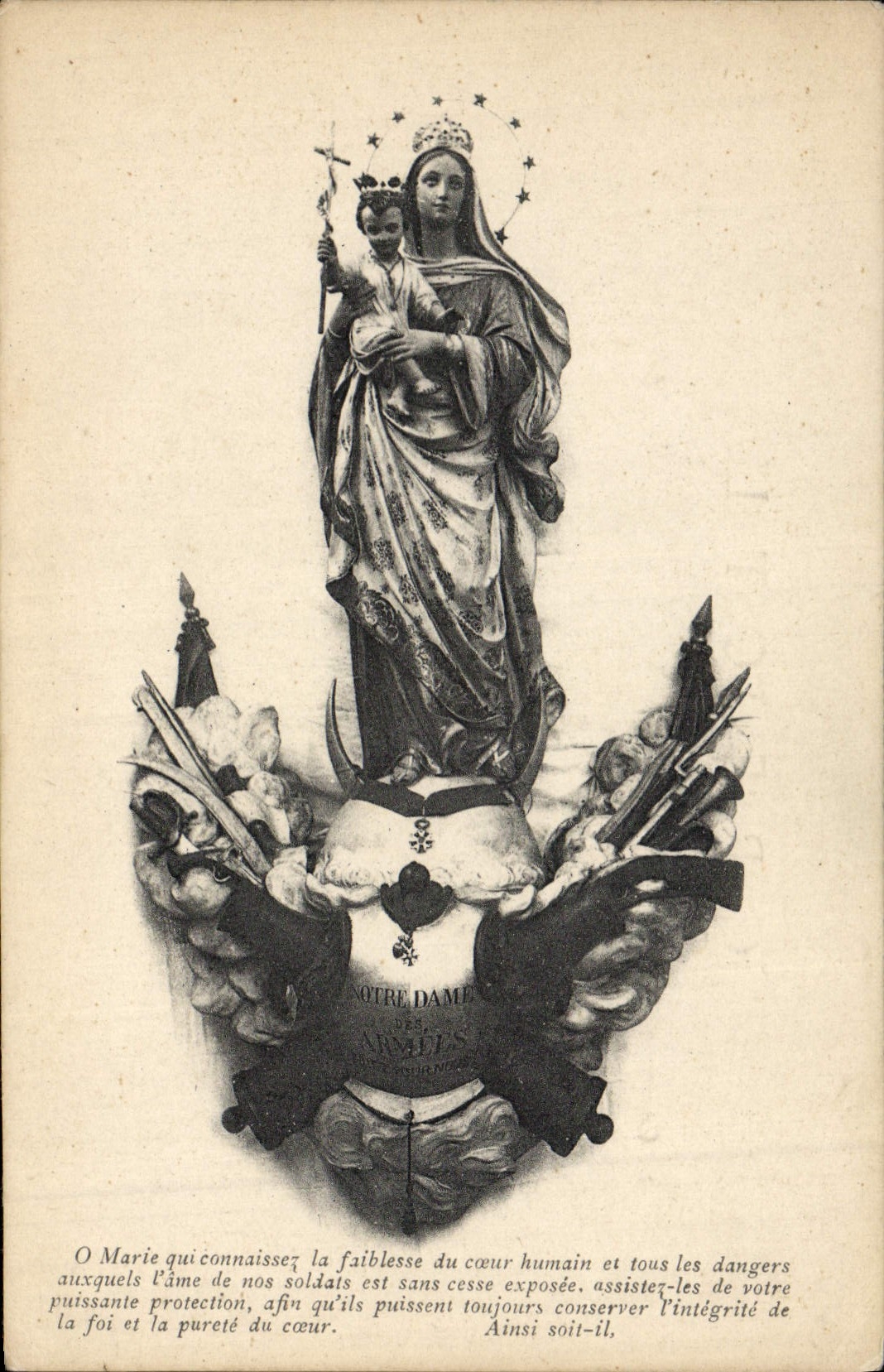 VINTAGE POSTCARD Virgin Anchor