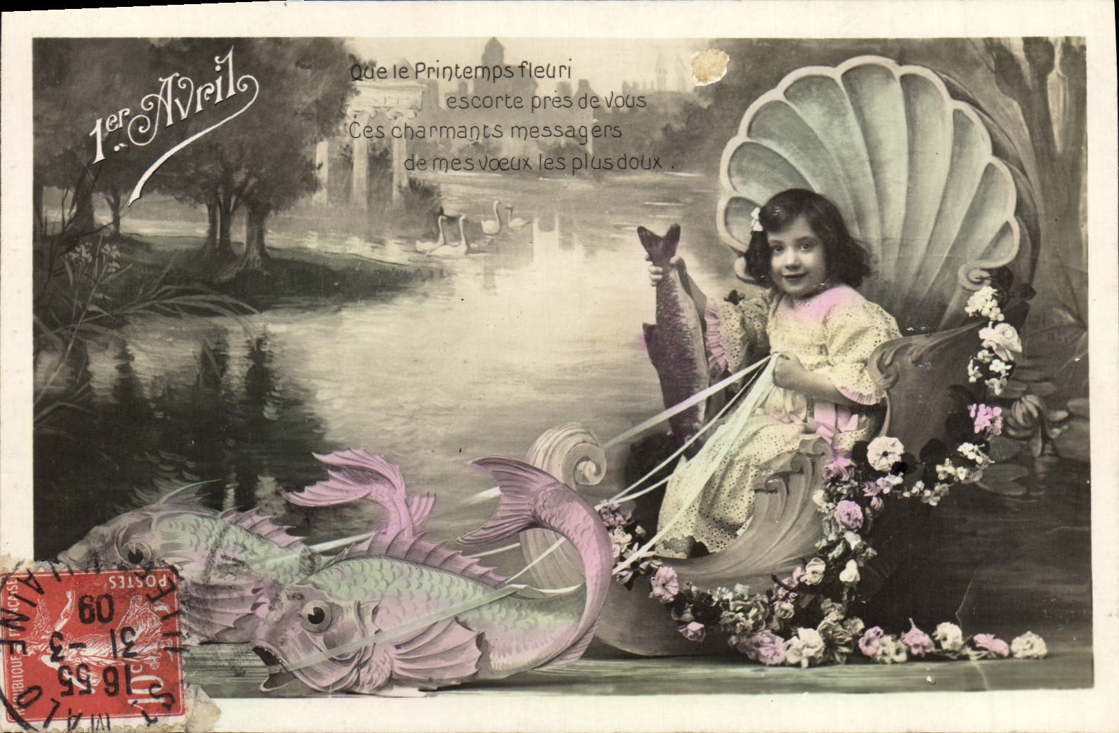 VINTAGE POSTCARD Good Fantaisie Celebrates Child