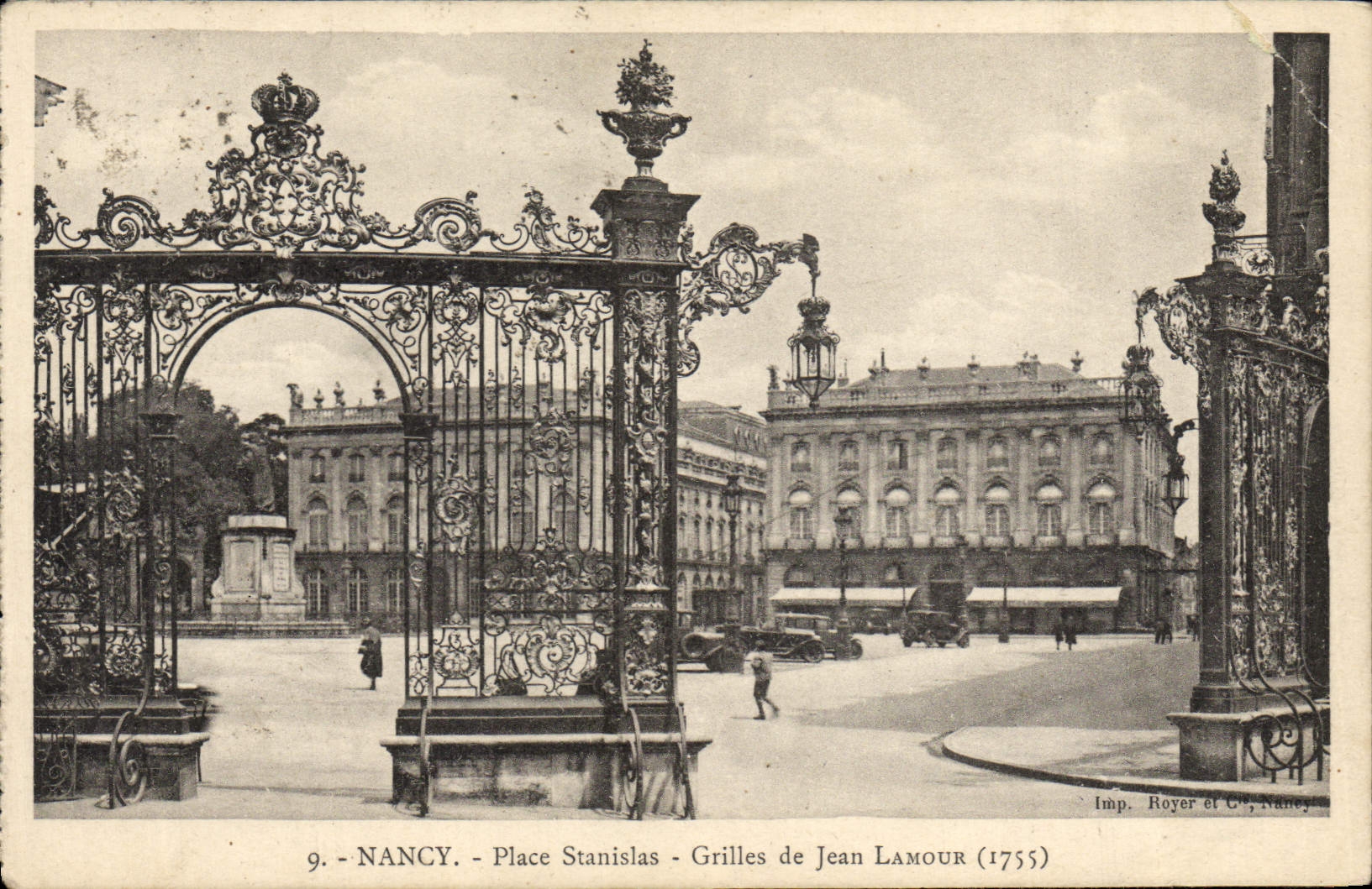 CPA Nancy Place Stanislas Grilles de Jean Lamour
