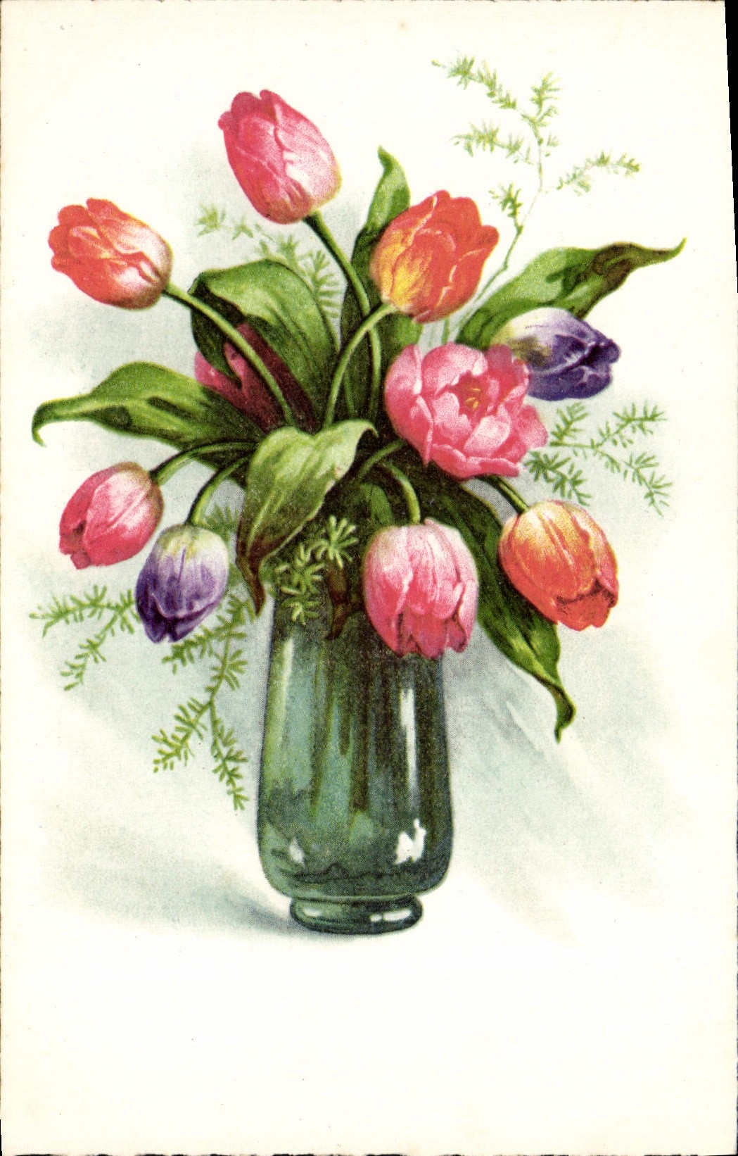 CPA Fantaisie Fleurs