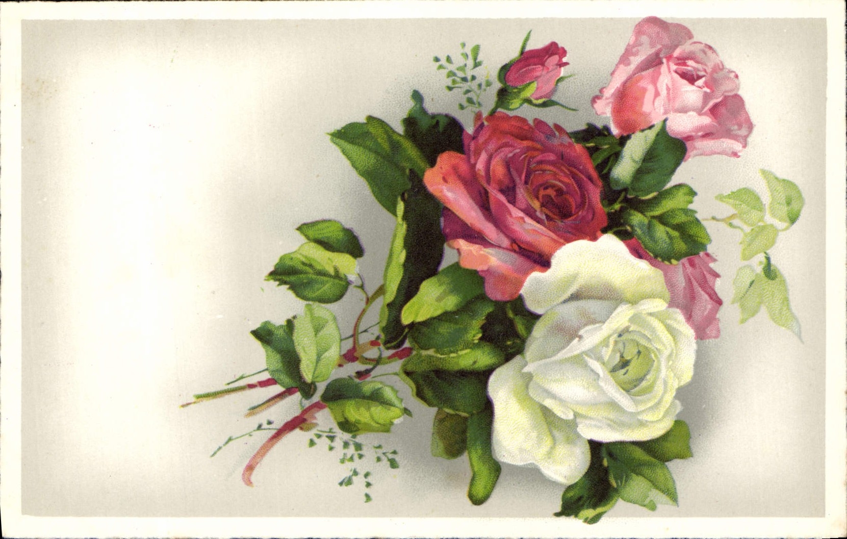 CPA Fantaisie Fleurs