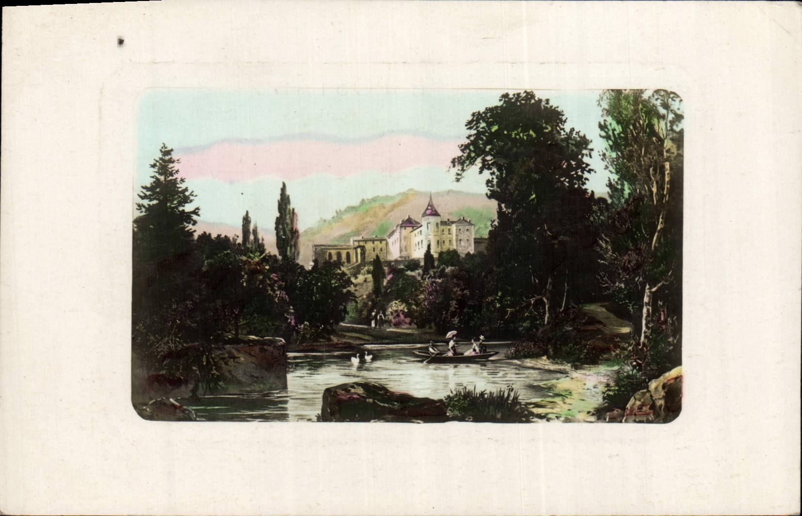 CPA Canotage Chateau