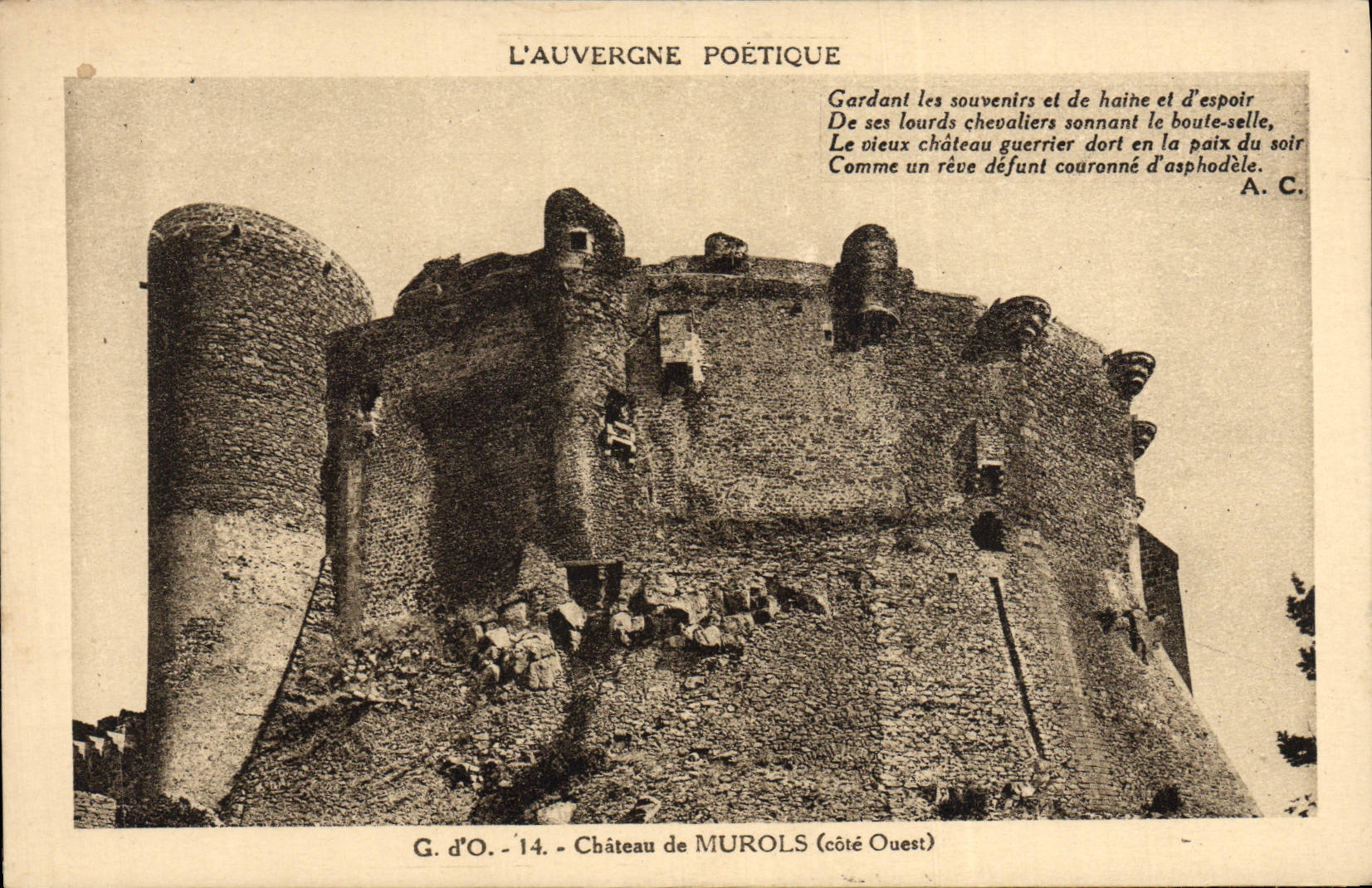 CPA L'Auvergne Poetique Chateau de Murols