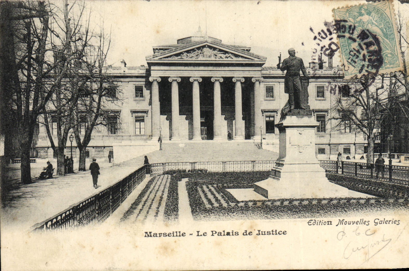 CPA Marseille Le Palais de Justice