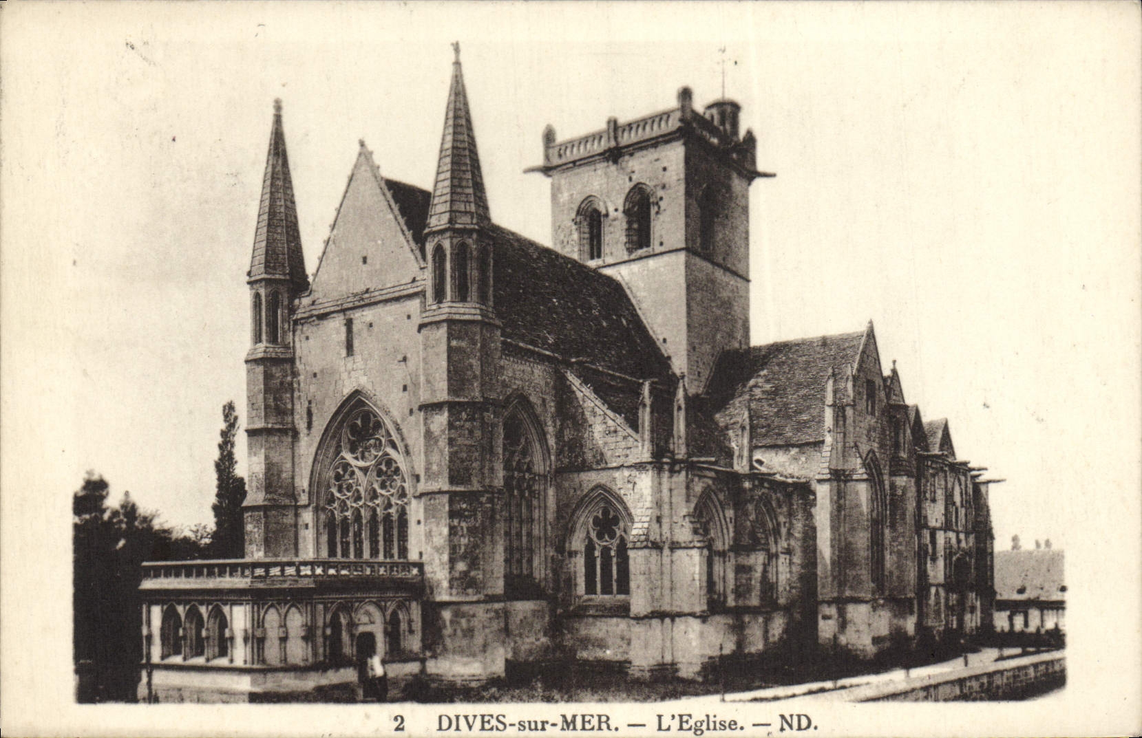 CPA Dives Sur Mer L'Eglise