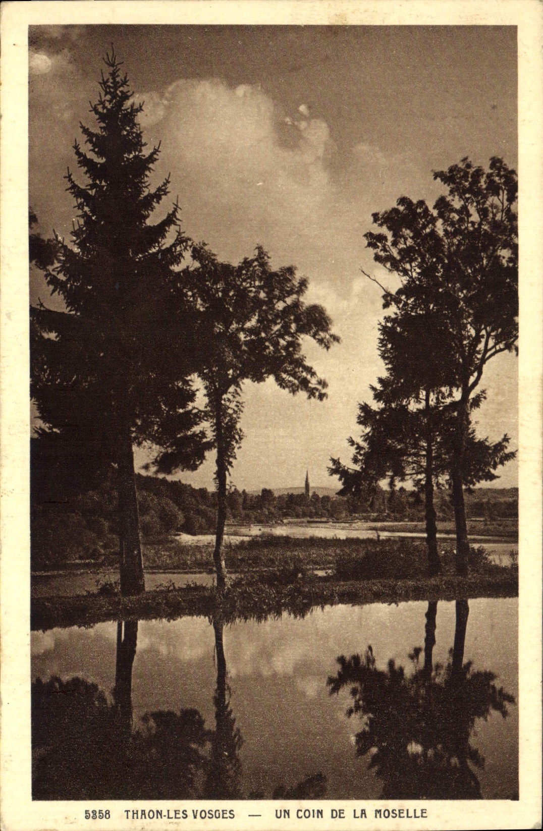 POSTAL Thaon de la VENDIMIA los Vosges una esquina del Mosela