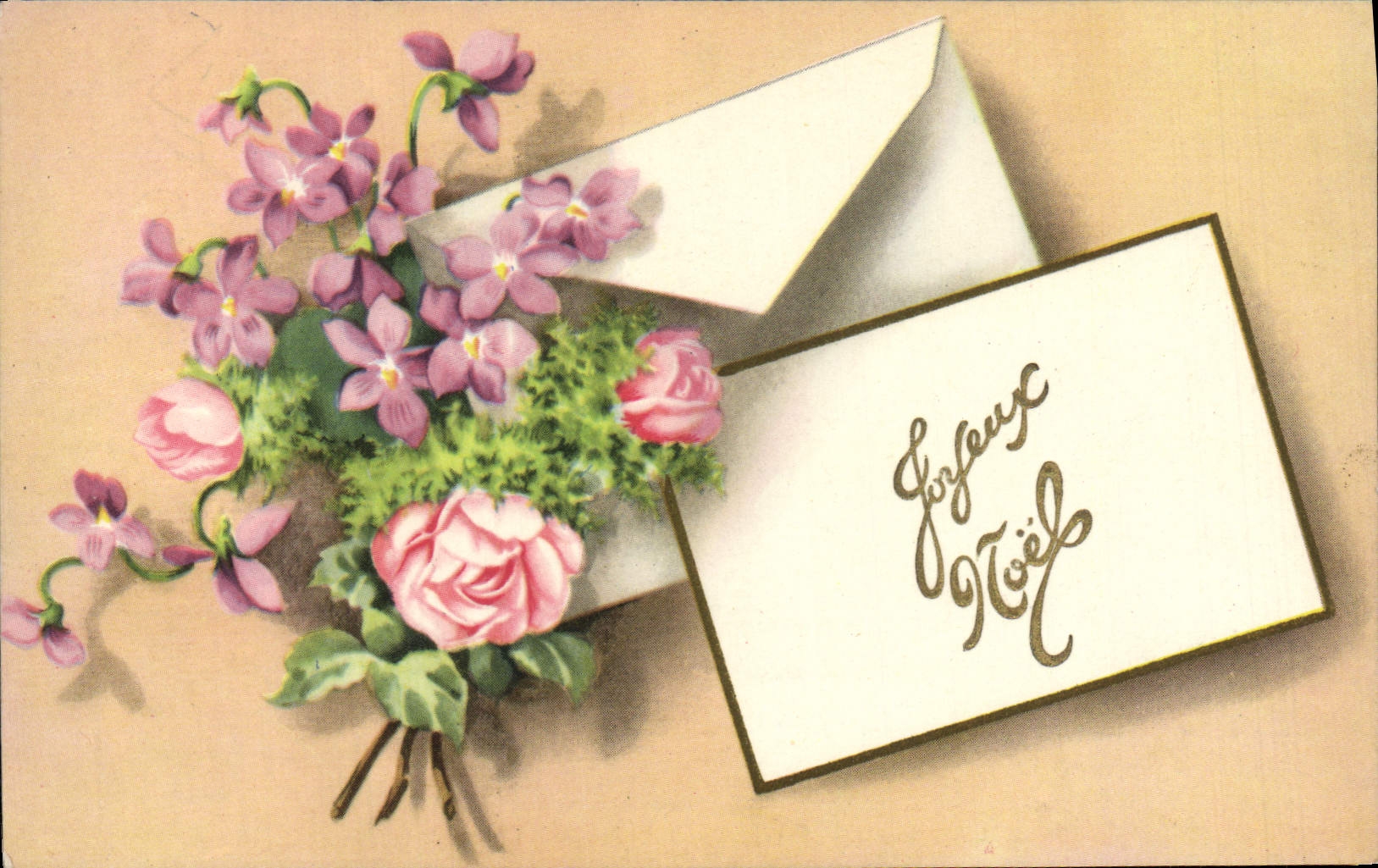 CPA Fantaisie Fleurs Bonne Fete