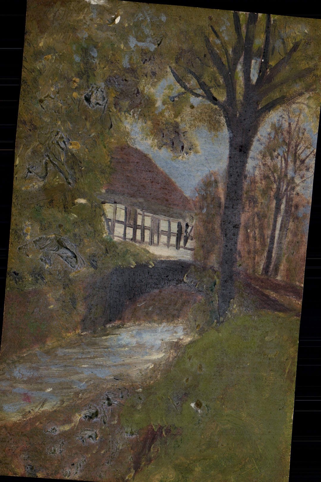 VINTAGE POSTCARD Fantasy House (drawing with the hand)