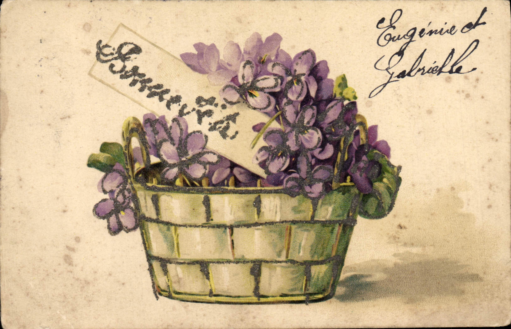 CPA Fantaisie Fleurs 