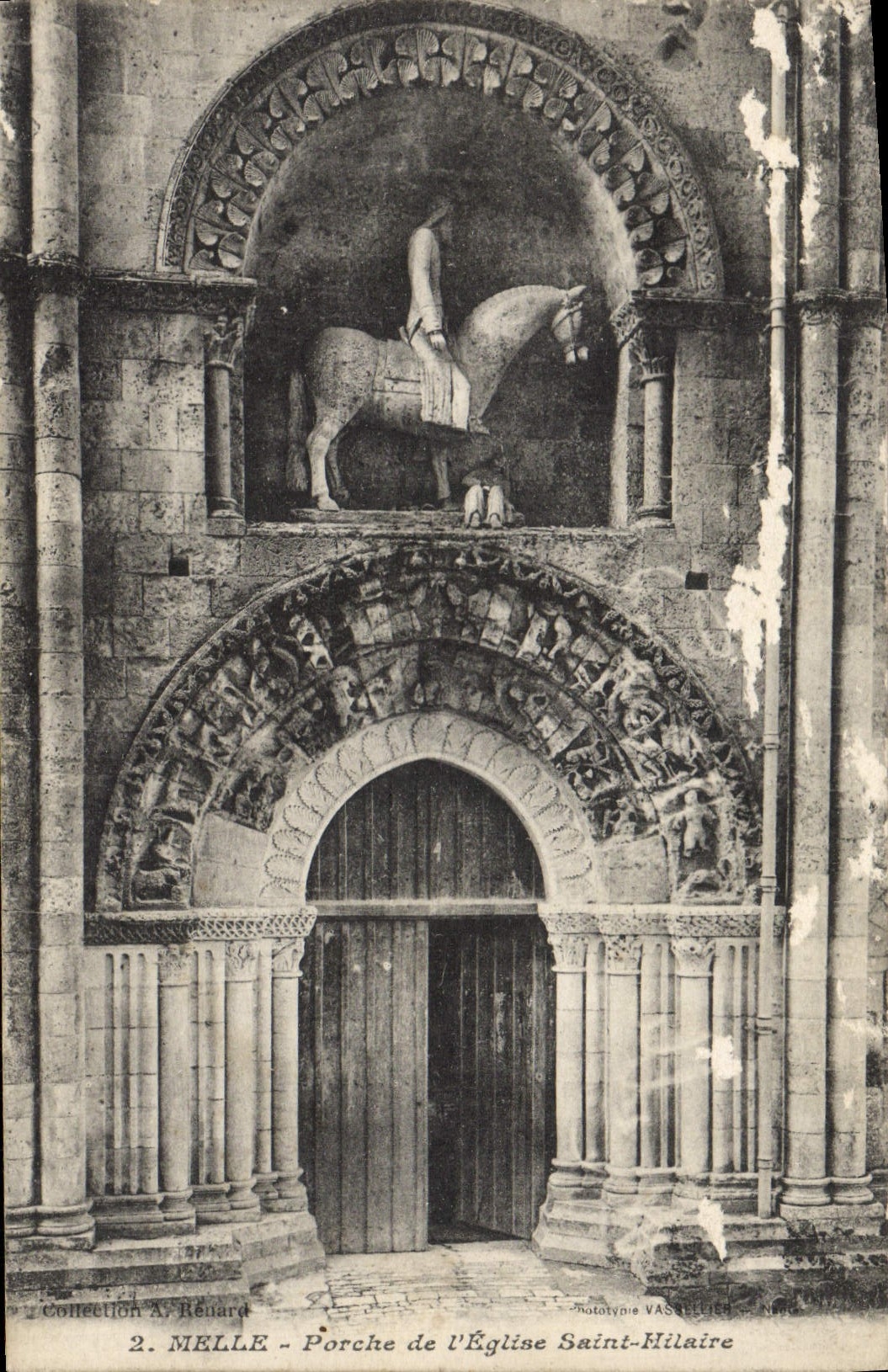 VINTAGE POSTCARD Miss Holy Porche of the Church Hilaire