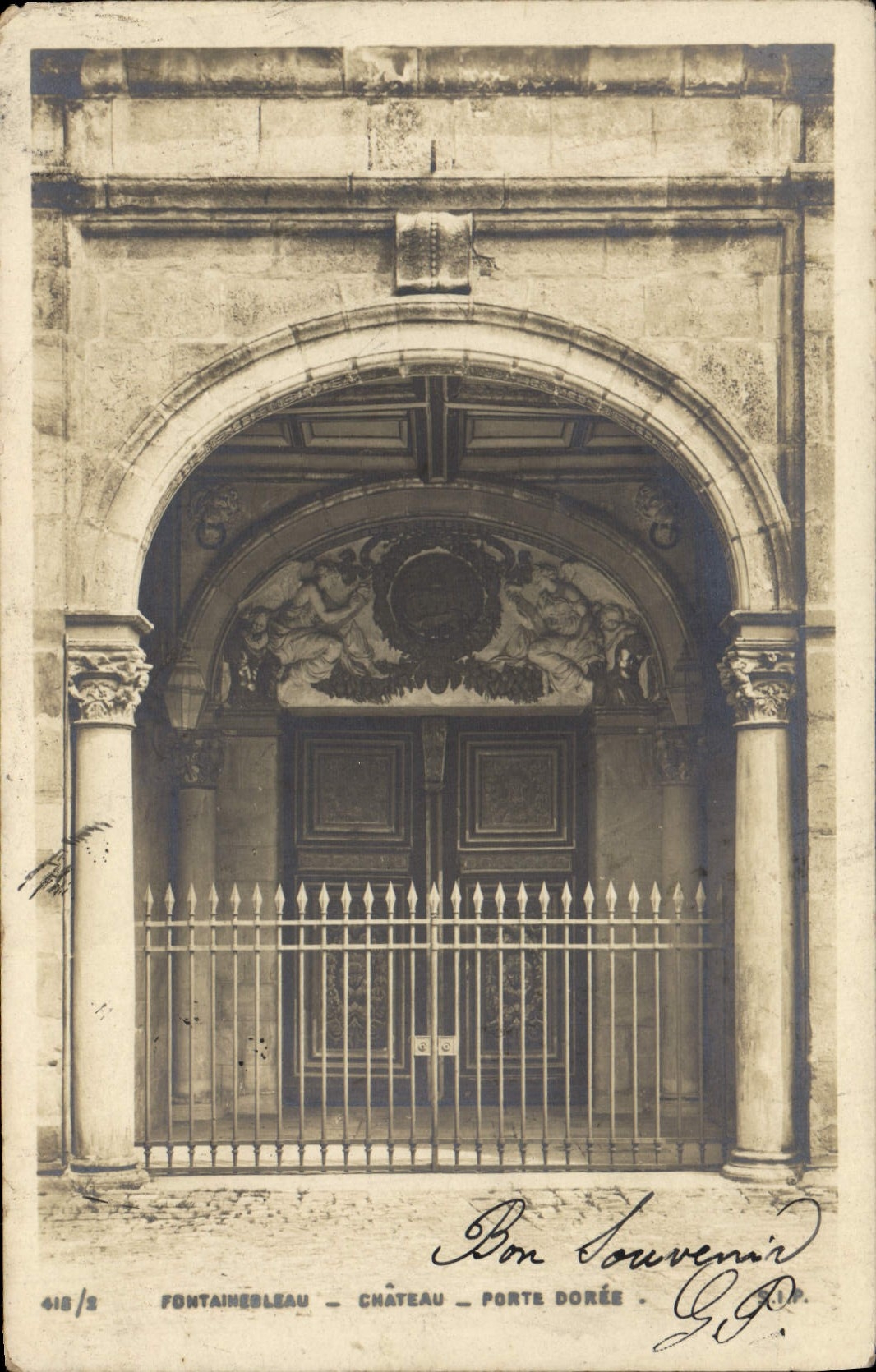 CPA Fontainebleau Chateau Porte Doree