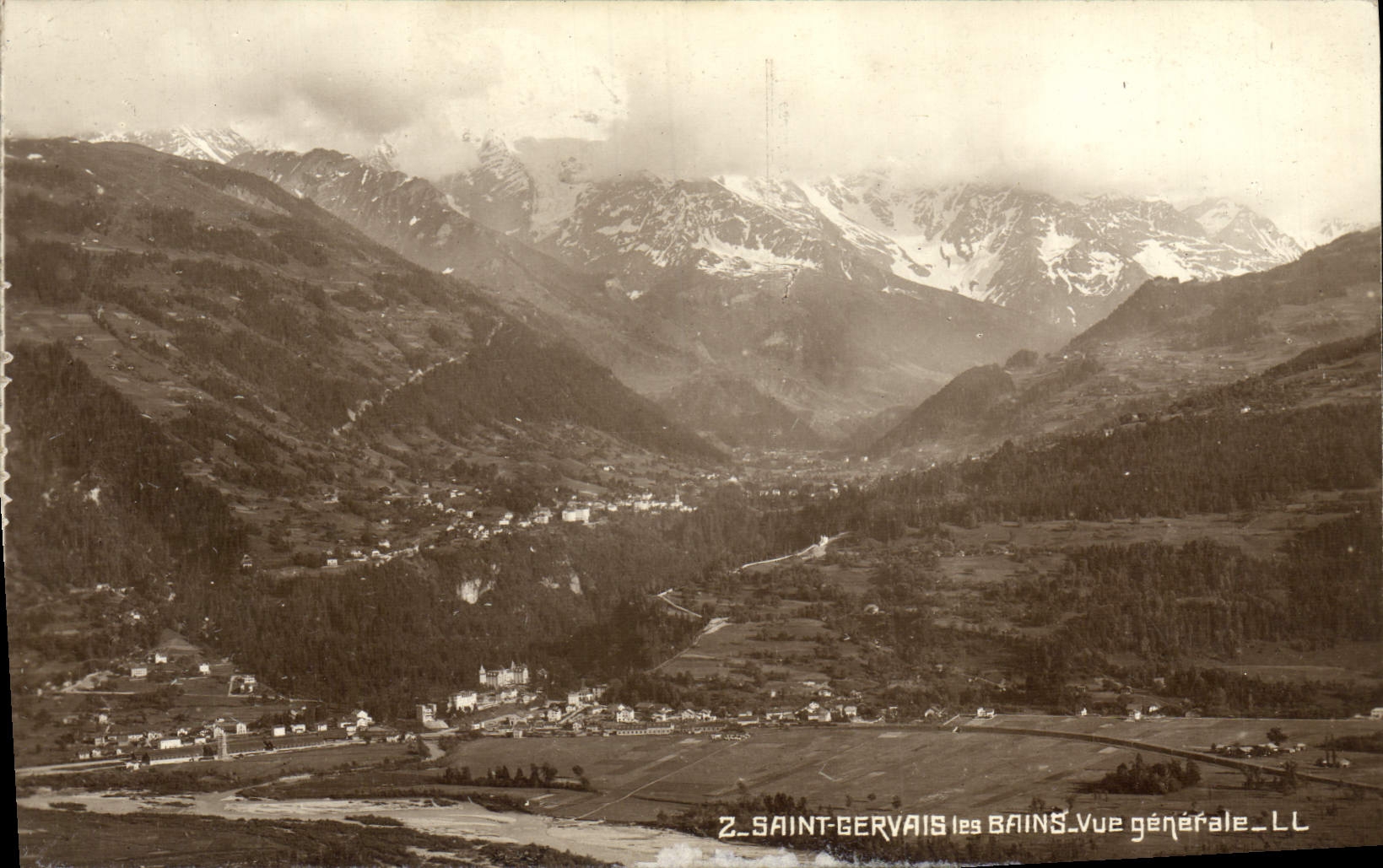 CPA Saint Gervais Les Bains Vue Generale