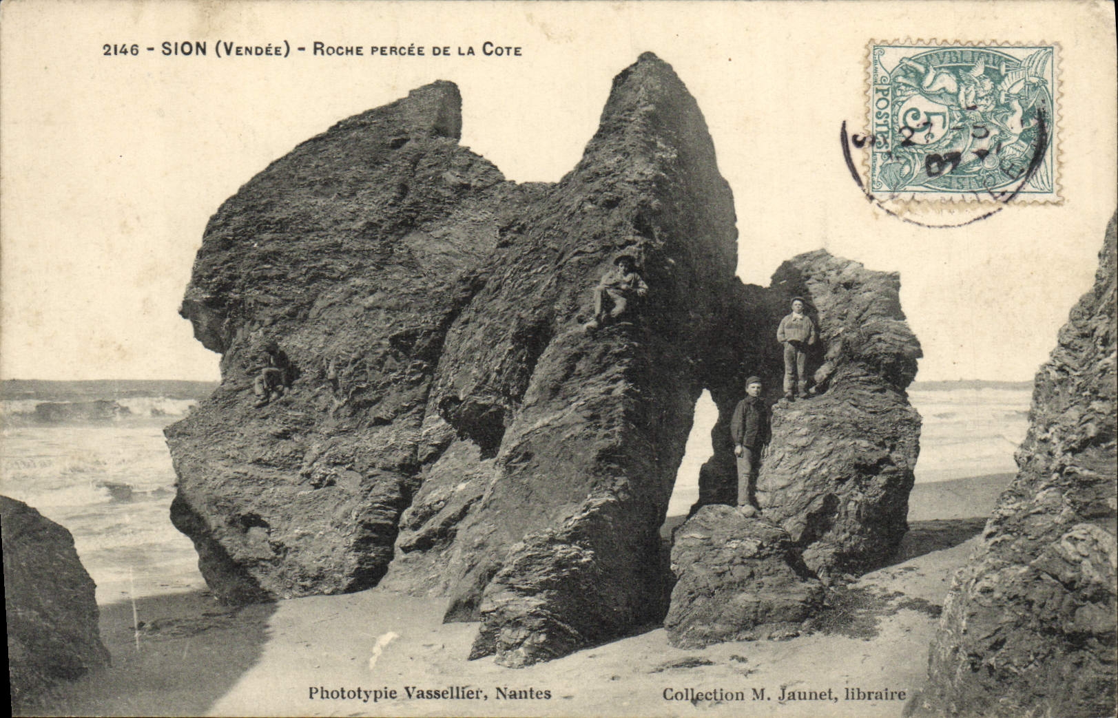 CPA Sion Roche Percee de la Cote