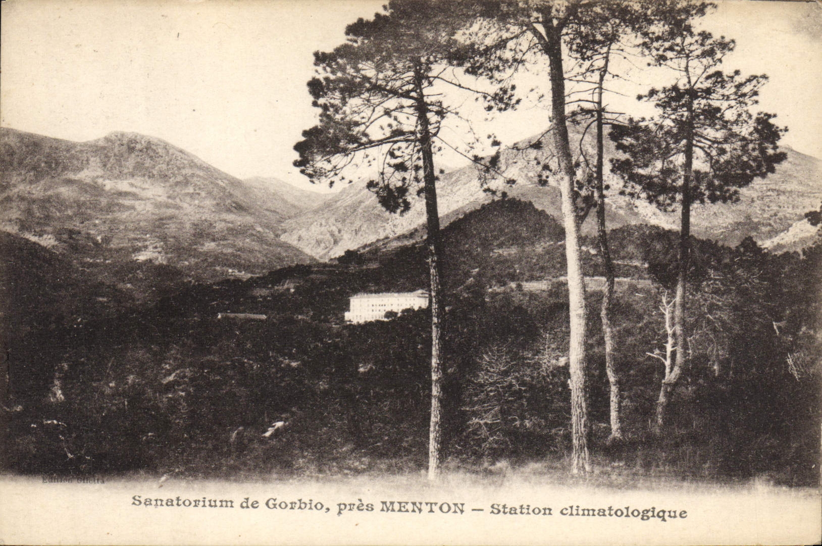 CPA Sanatorium de Gorbio Pres Menton Station Climatologique