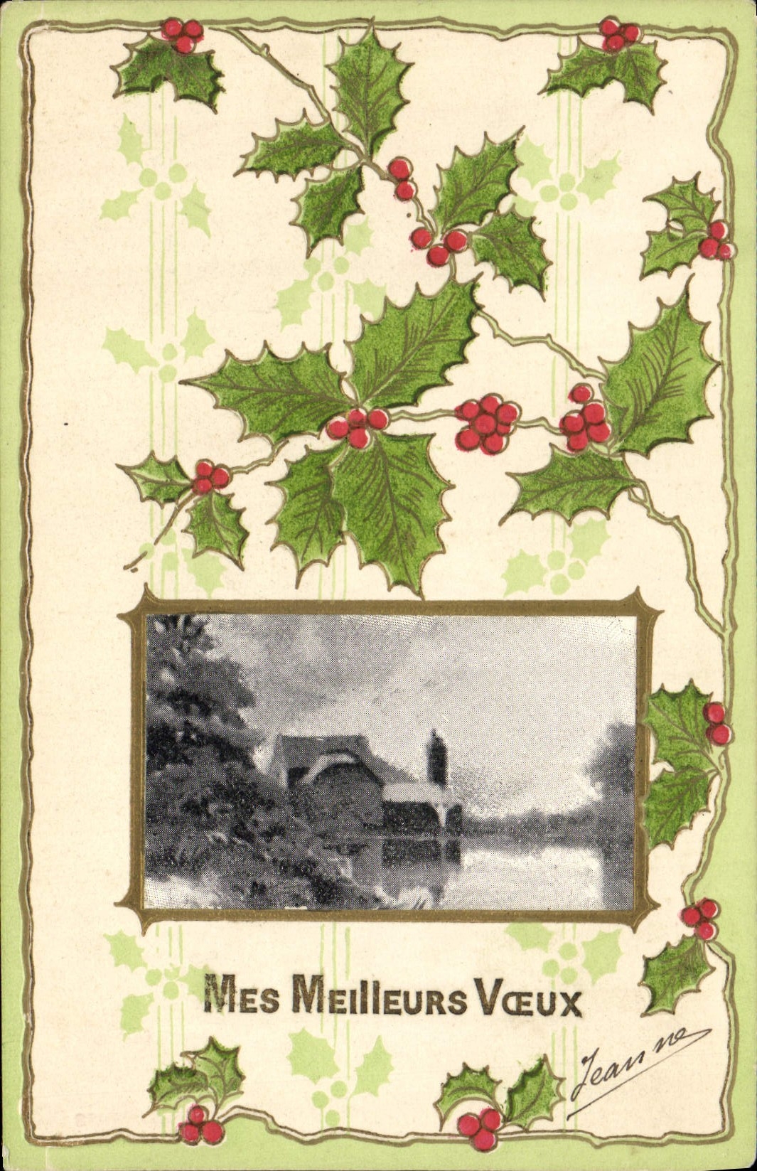 VINTAGE POSTCARD Fantasy My Best Wishes